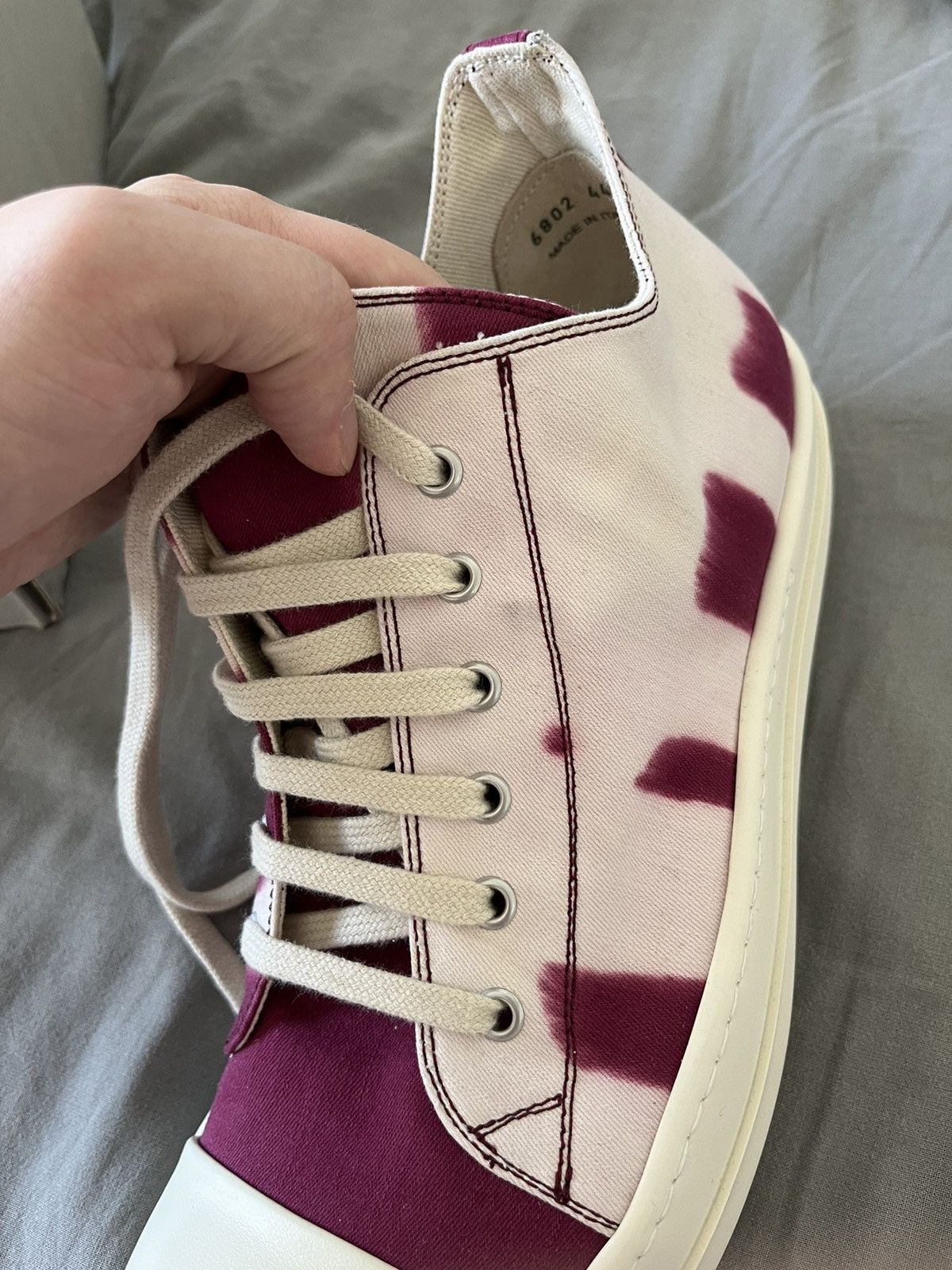 Rick Owens × Rick Owens Drkshdw NEW 🔥 VOMIT RAMONES LOW DRKSHDW RARE Size US 11 / EU 44 - 9 Thumbnail