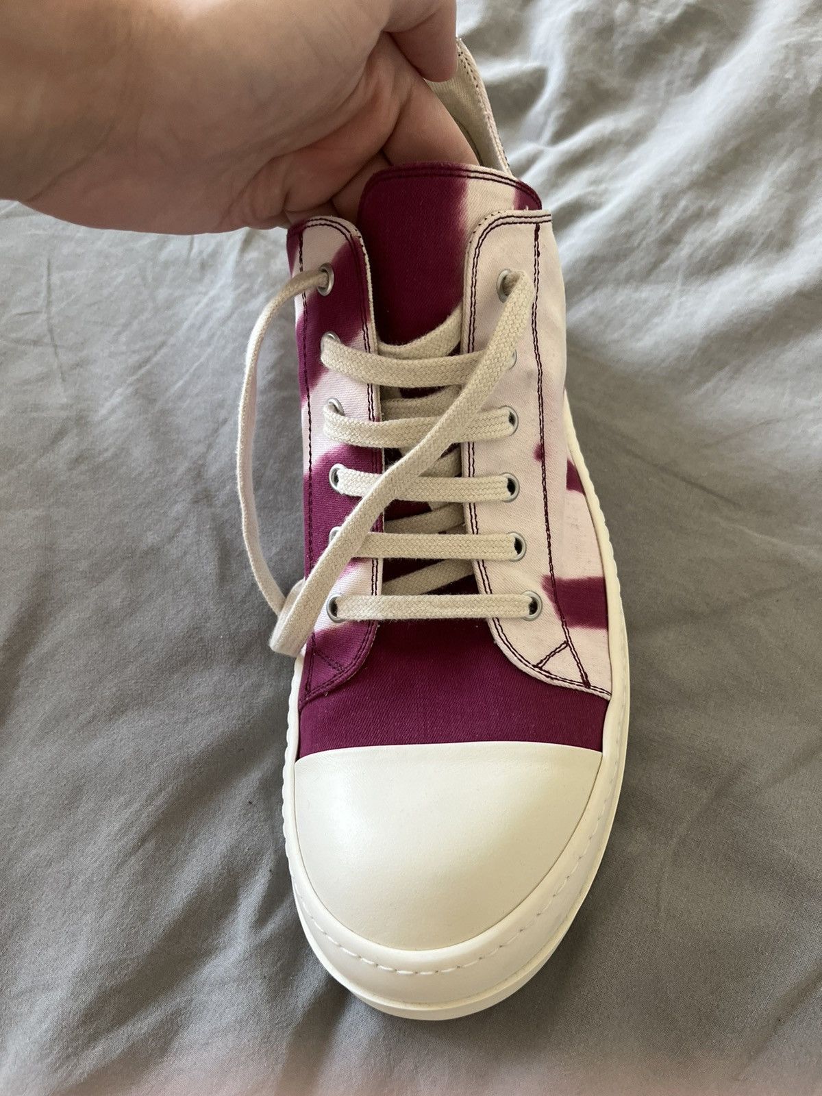 Rick Owens × Rick Owens Drkshdw NEW 🔥 VOMIT RAMONES LOW DRKSHDW RARE Size US 11 / EU 44 - 10 Thumbnail