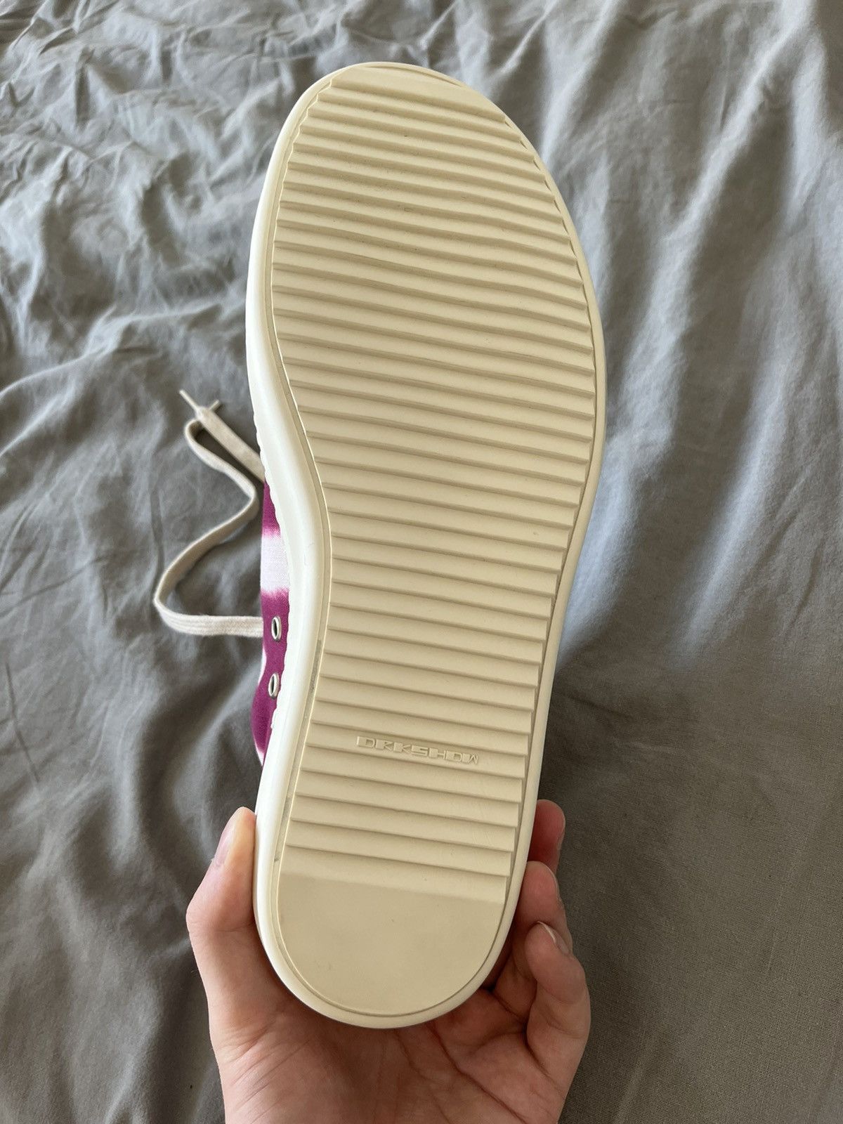 Rick Owens × Rick Owens Drkshdw NEW 🔥 VOMIT RAMONES LOW DRKSHDW RARE Size US 11 / EU 44 - 15 Thumbnail