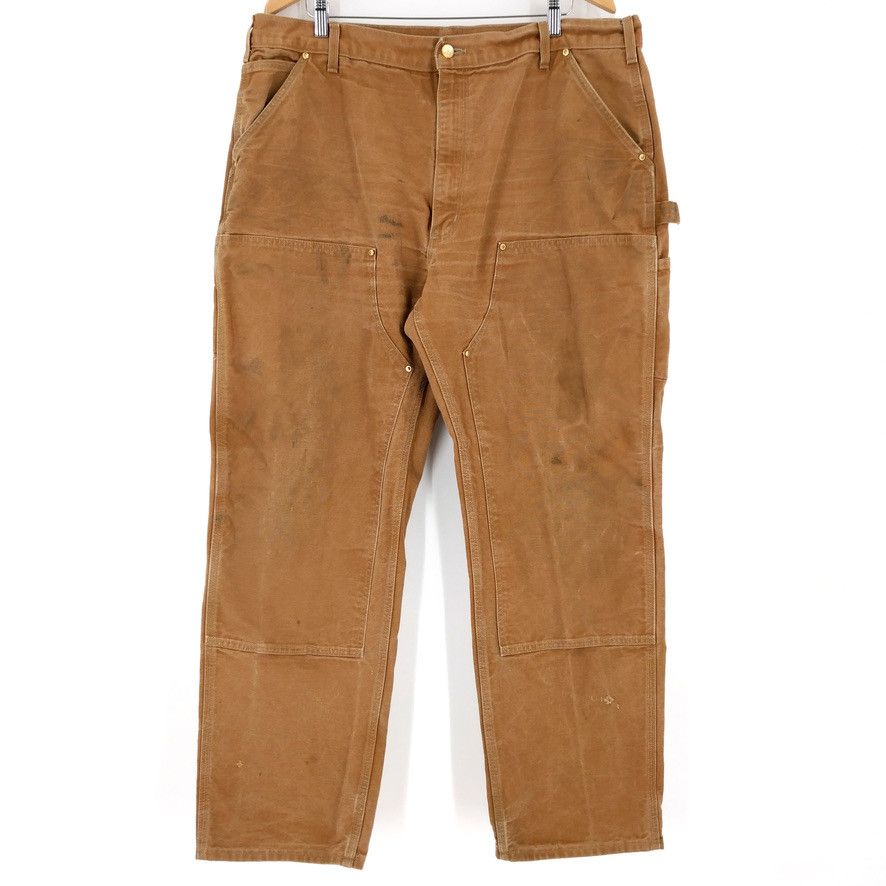 Carhartt × Vintage Vintage Carhartt Double-Front Dungaree Work Chore Pants USA Size US 42 / EU 58 - 1 Thumbnail
