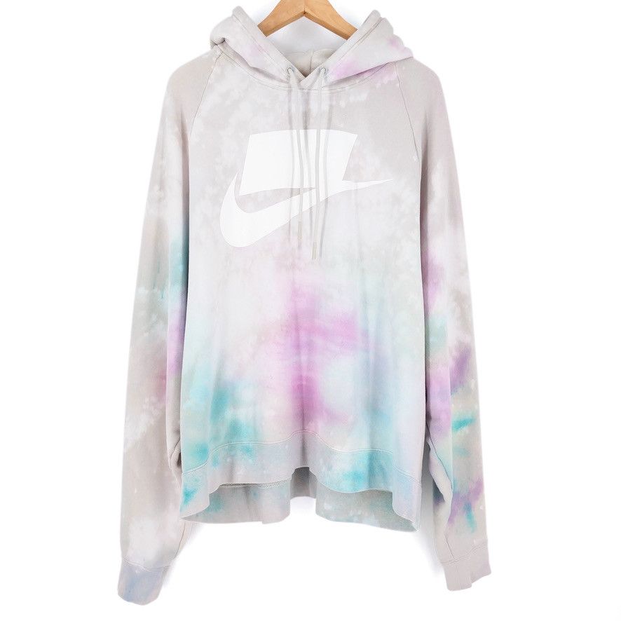 Nike Nike Custom Hand Bleached Tie Dye Box Logo Hoodie Size US XL / EU 56 / 4 - 1 Thumbnail