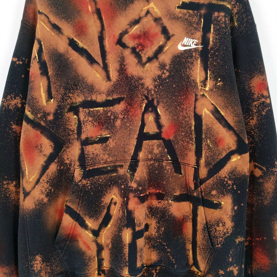 Nike Nike Not Dead Yet Custom Hand Painted Bleach Hoodie L Tall Size US L / EU 52-54 / 3 - 2 Thumbnail