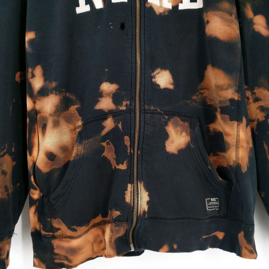 Nike Nike Custom Hand Bleached Distressed Fleece Zip Hoodie Size US L / EU 52-54 / 3 - 3 Thumbnail