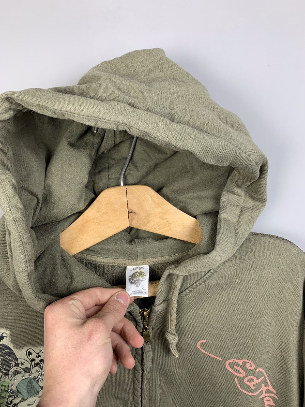 Christian Audigier × Ed Hardy × Vintage Ed Hardy vintage zip hoodie Size US XL / EU 56 / 4 - 3 Thumbnail