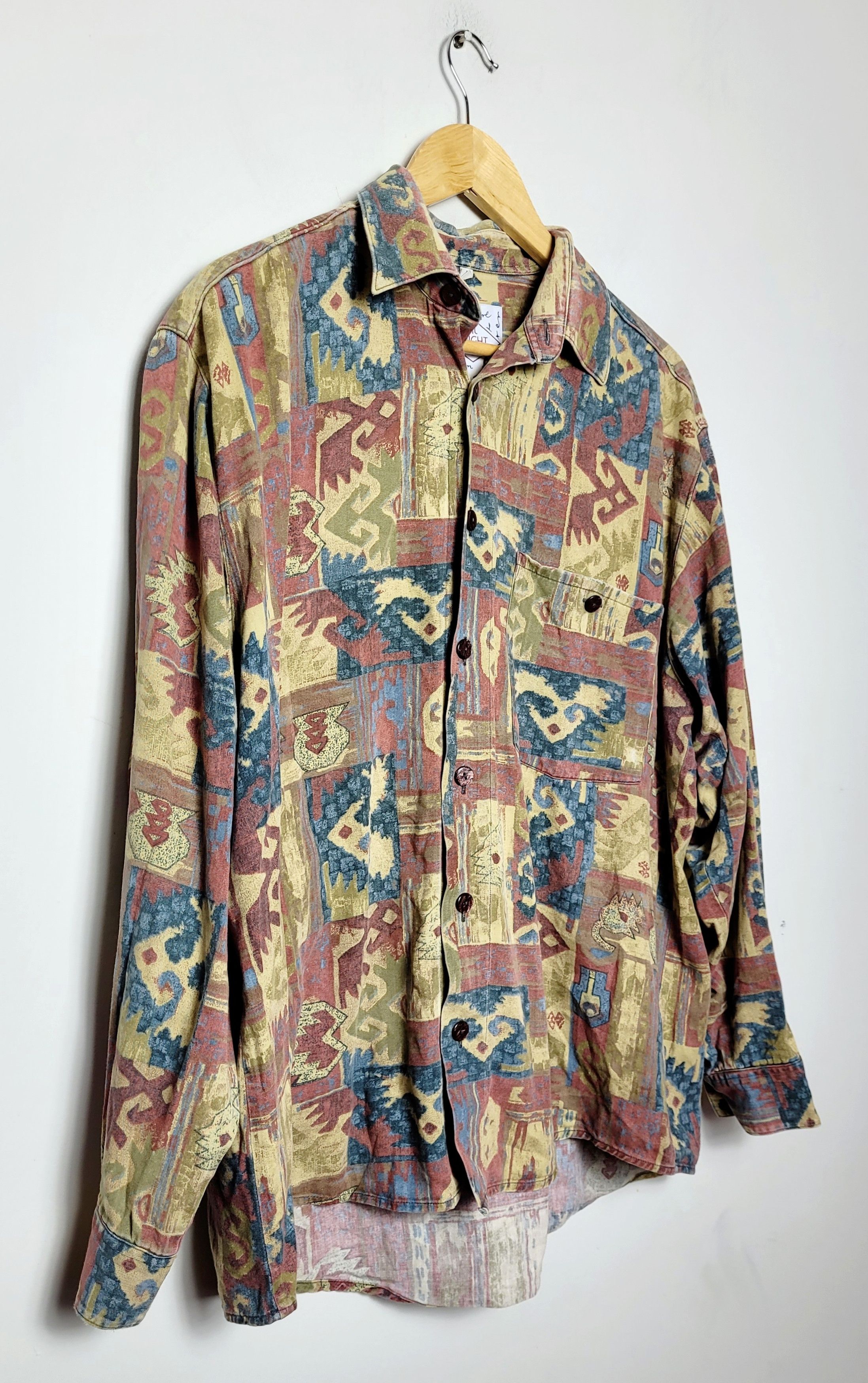 Native × Vintage abstract art vintage shirt Size US L / EU 52-54 / 3 - 4 Thumbnail