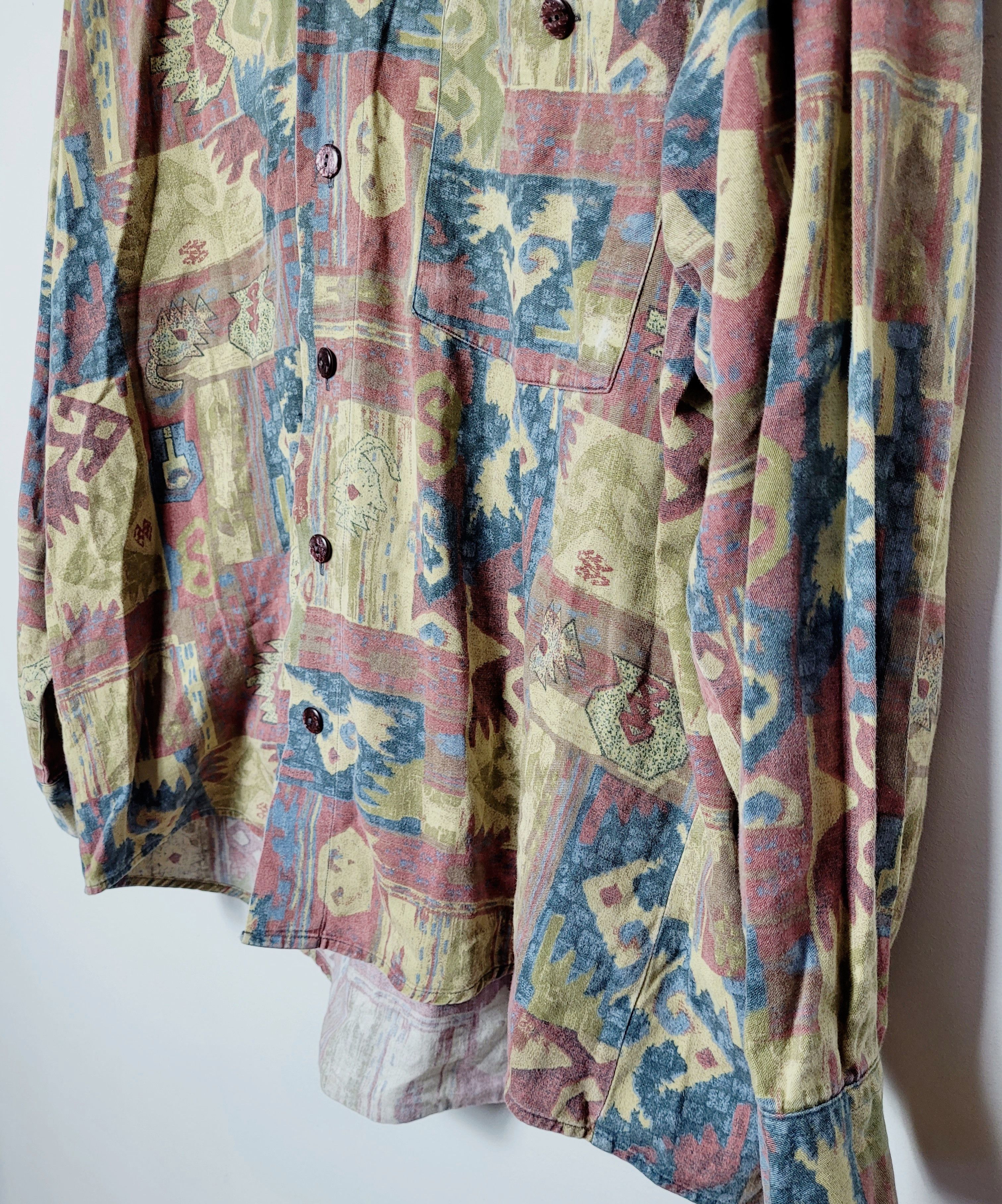 Native × Vintage abstract art vintage shirt Size US L / EU 52-54 / 3 - 7 Thumbnail