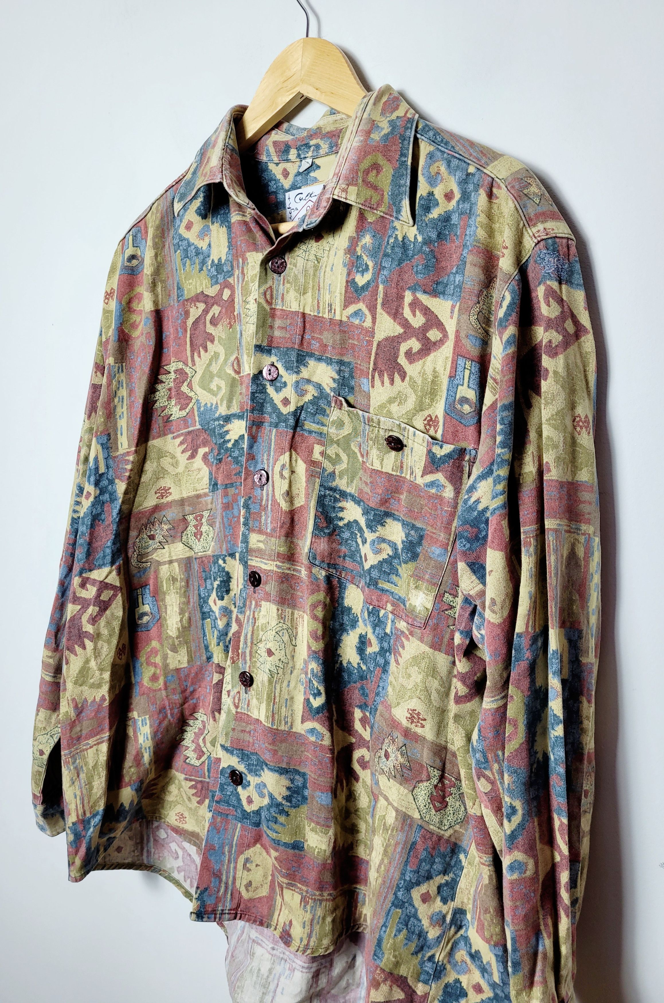 Native × Vintage abstract art vintage shirt Size US L / EU 52-54 / 3 - 5 Thumbnail