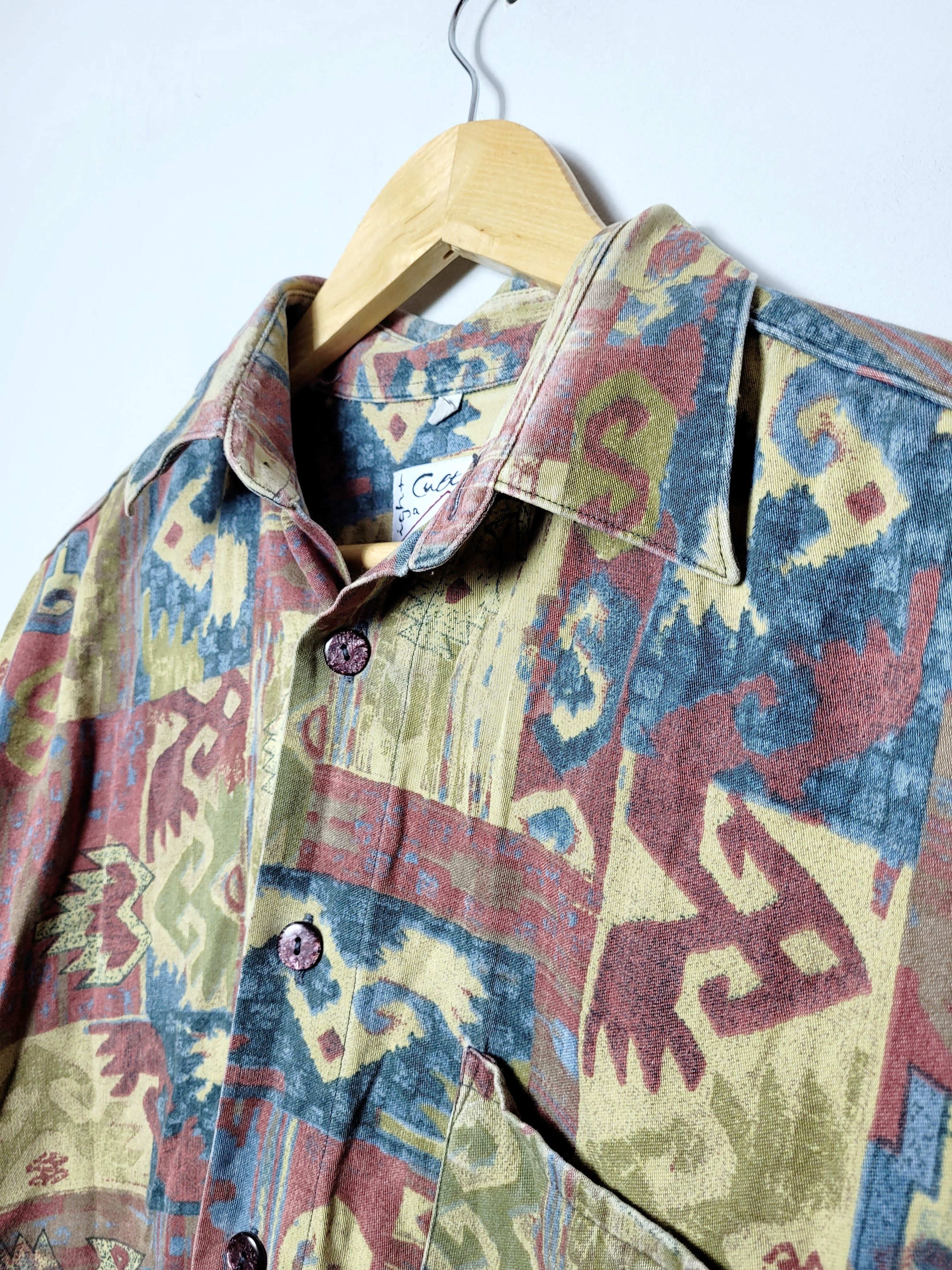 Native × Vintage abstract art vintage shirt Size US L / EU 52-54 / 3 - 6 Thumbnail