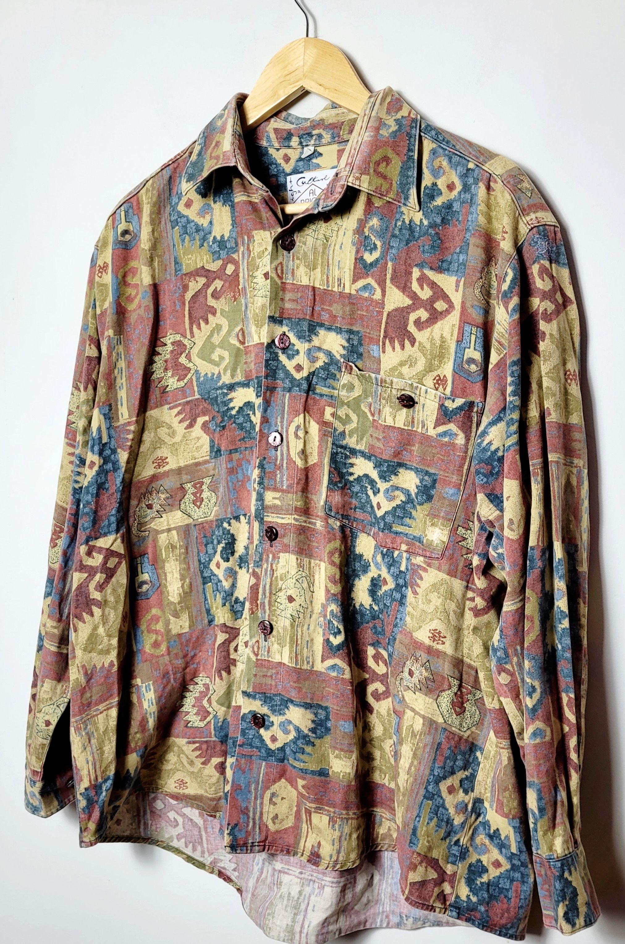 Native × Vintage abstract art vintage shirt Size US L / EU 52-54 / 3 - 2 Thumbnail