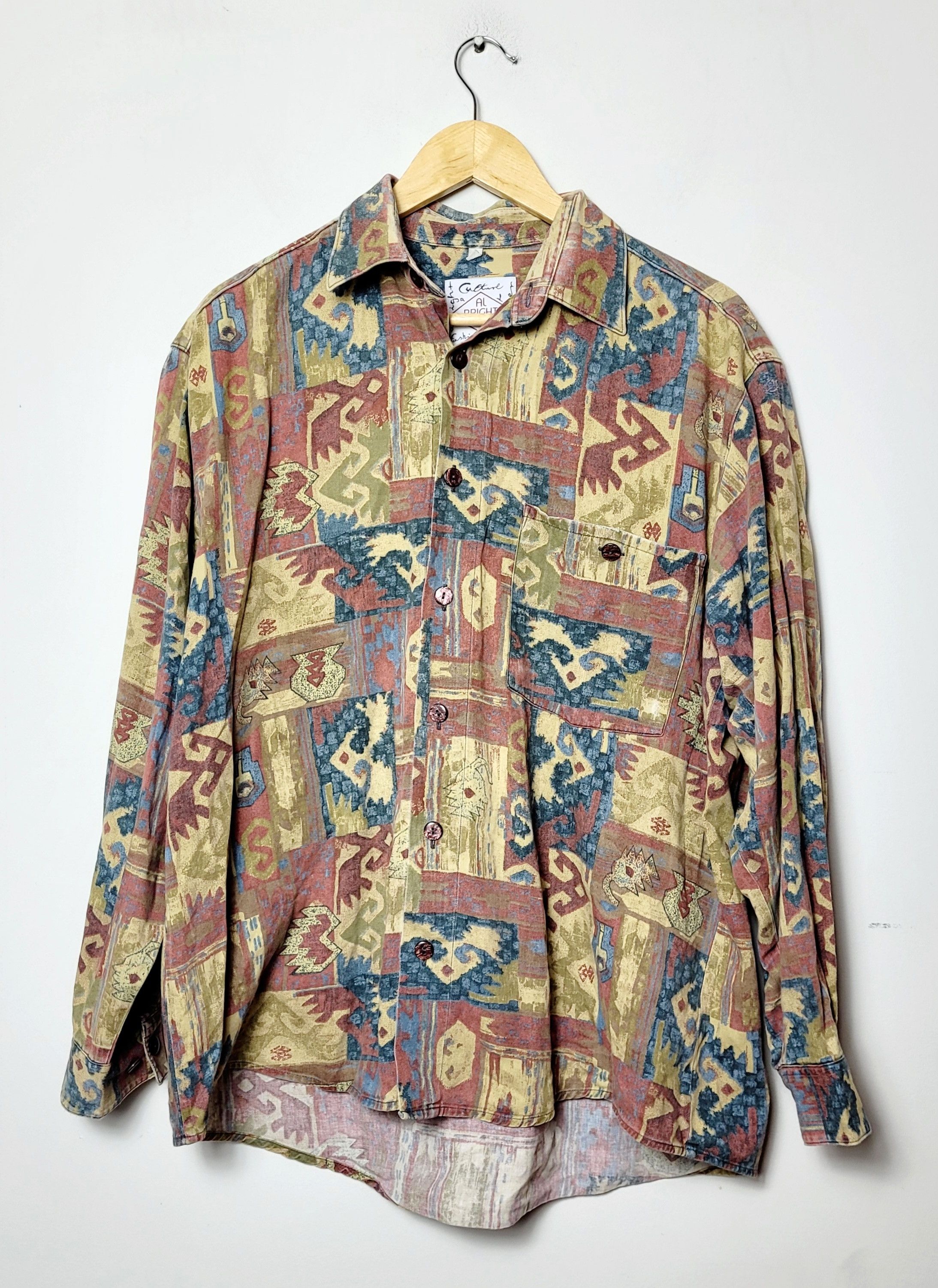 Native × Vintage abstract art vintage shirt Size US L / EU 52-54 / 3 - 1 Thumbnail