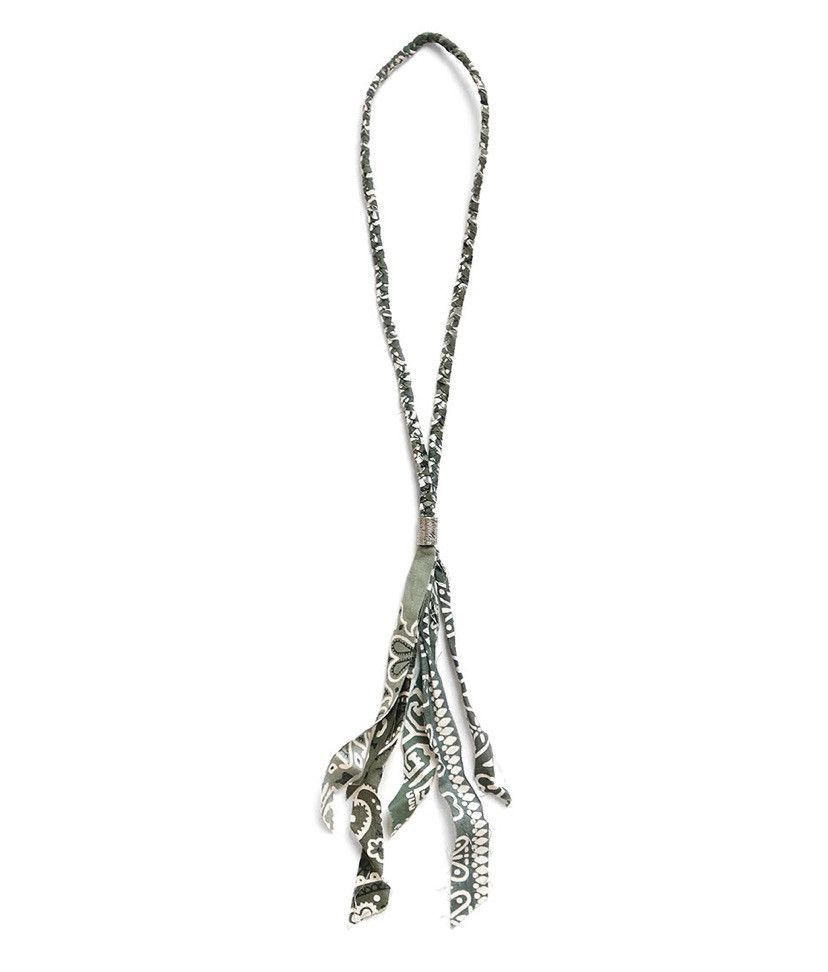 image of Kapital Bandana Necklace in Khaki, Men's