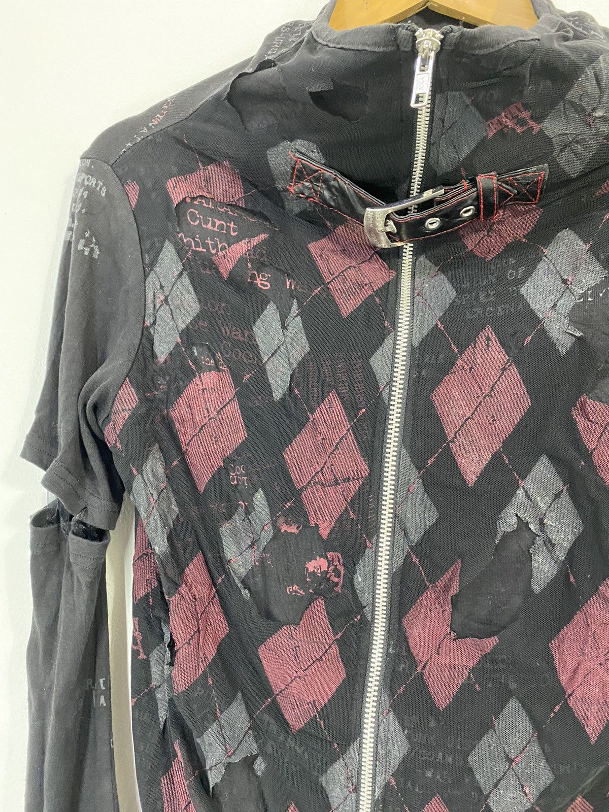 A.F.F.A. × Seditionaries H.Anarchyism For Plus Punk Jacket Shirt Destressed Design Size US S / EU 44-46 / 1 - 5 Thumbnail