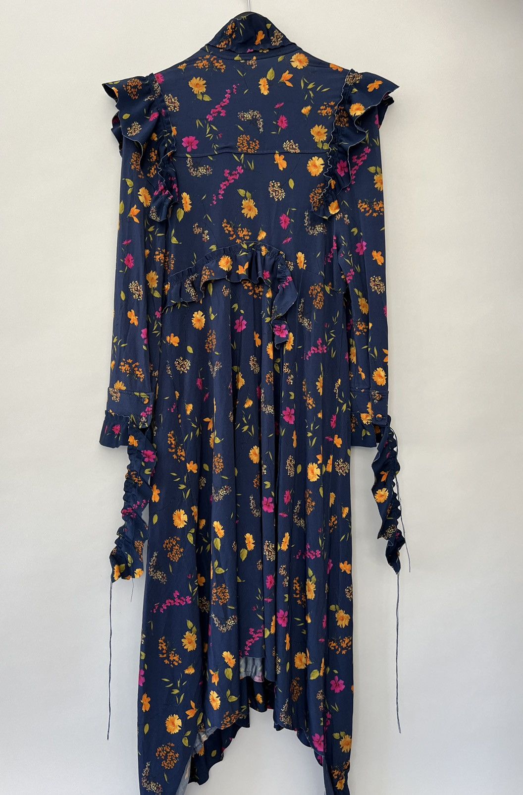 Vetements 🔥RUNWAY🔥 Vetements Fall 2016 Blue Floral Jersey Dress Size M / US 6-8 / IT 42-44 - 7 Thumbnail