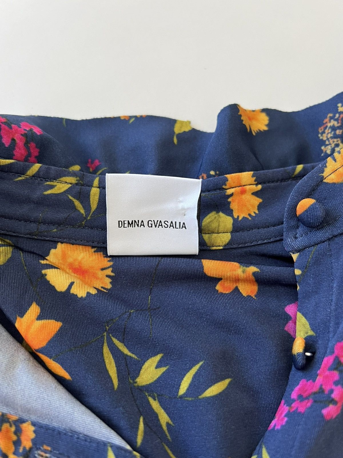 Vetements 🔥RUNWAY🔥 Vetements Fall 2016 Blue Floral Jersey Dress Size M / US 6-8 / IT 42-44 - 10 Thumbnail
