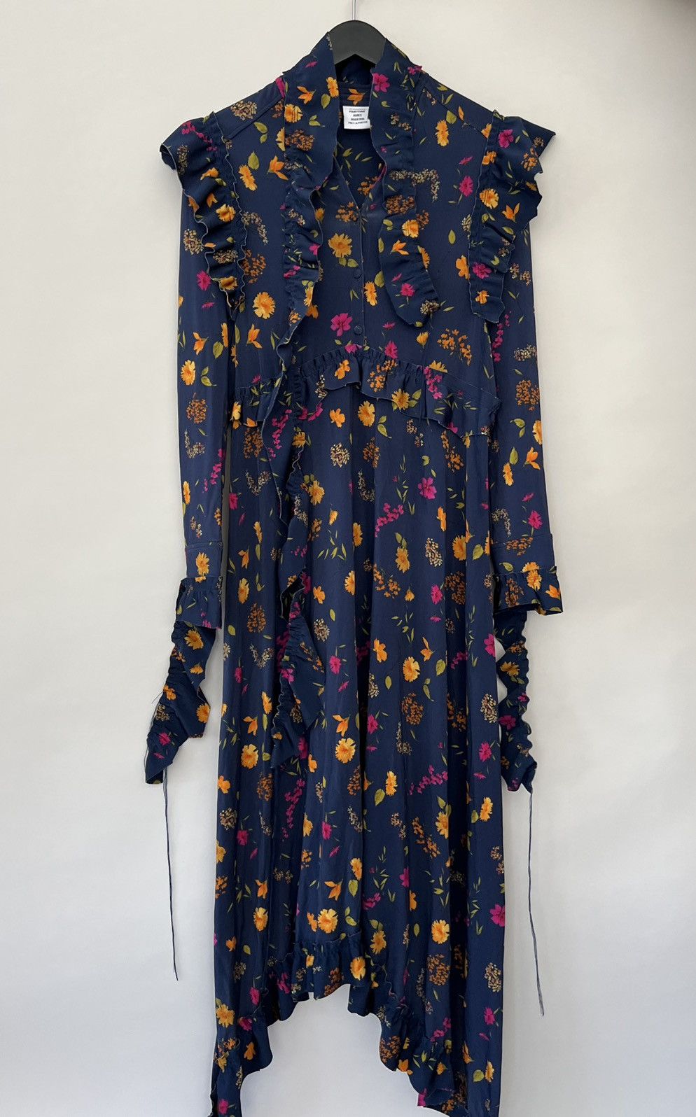 Vetements 🔥RUNWAY🔥 Vetements Fall 2016 Blue Floral Jersey Dress Size M / US 6-8 / IT 42-44 - 2 Thumbnail