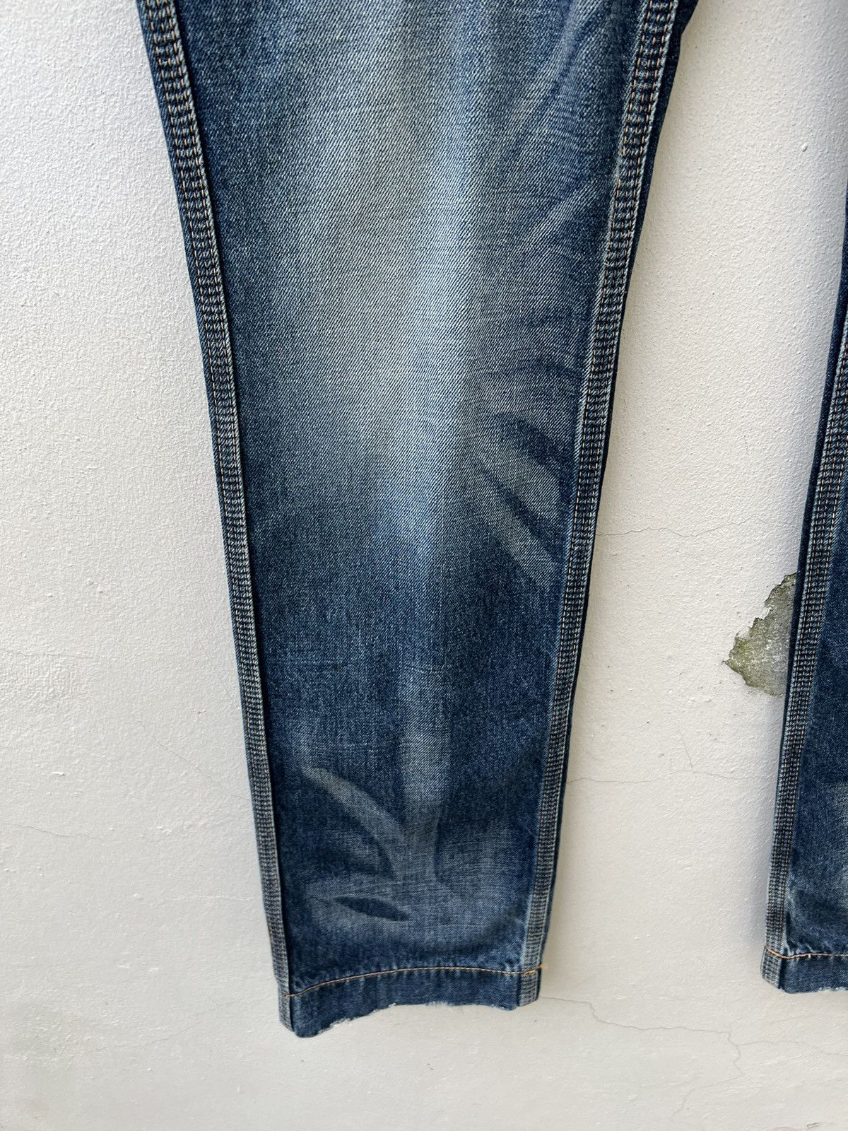 Shellac Vintage Acoustic Japan Fade Blue Denim Flare Jeans Bush Pant Size US 32 / EU 48 - 12 Thumbnail