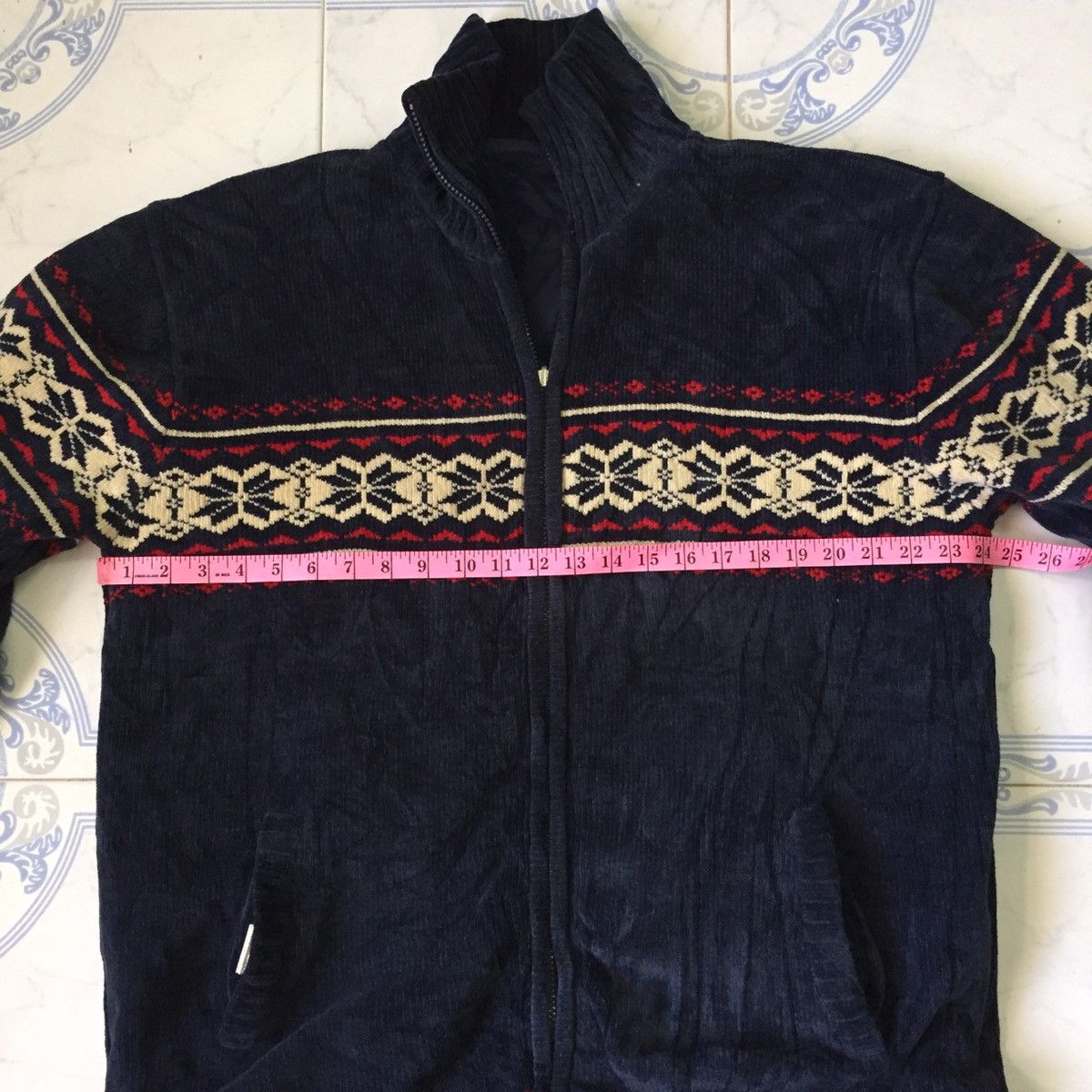 Japanese Brand Navajo Style Thick Sweater Zipper Jacket Size US L / EU 52-54 / 3 - 17 Thumbnail