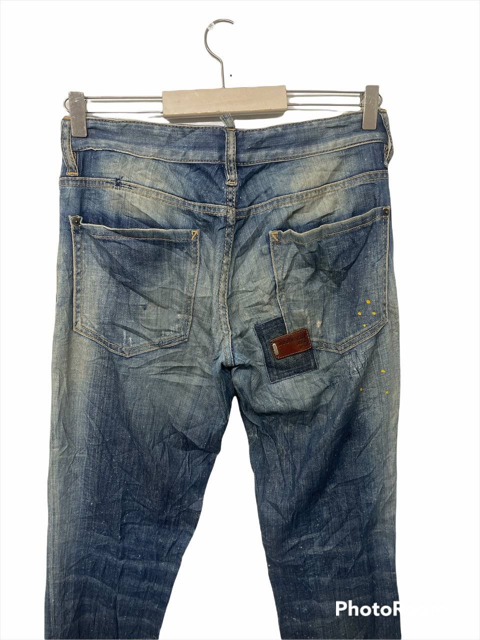 Dsquared2 DSQUARED2 Distressed Denim Patchwork Painted Pants Size US 30 / EU 46 - 5 Thumbnail