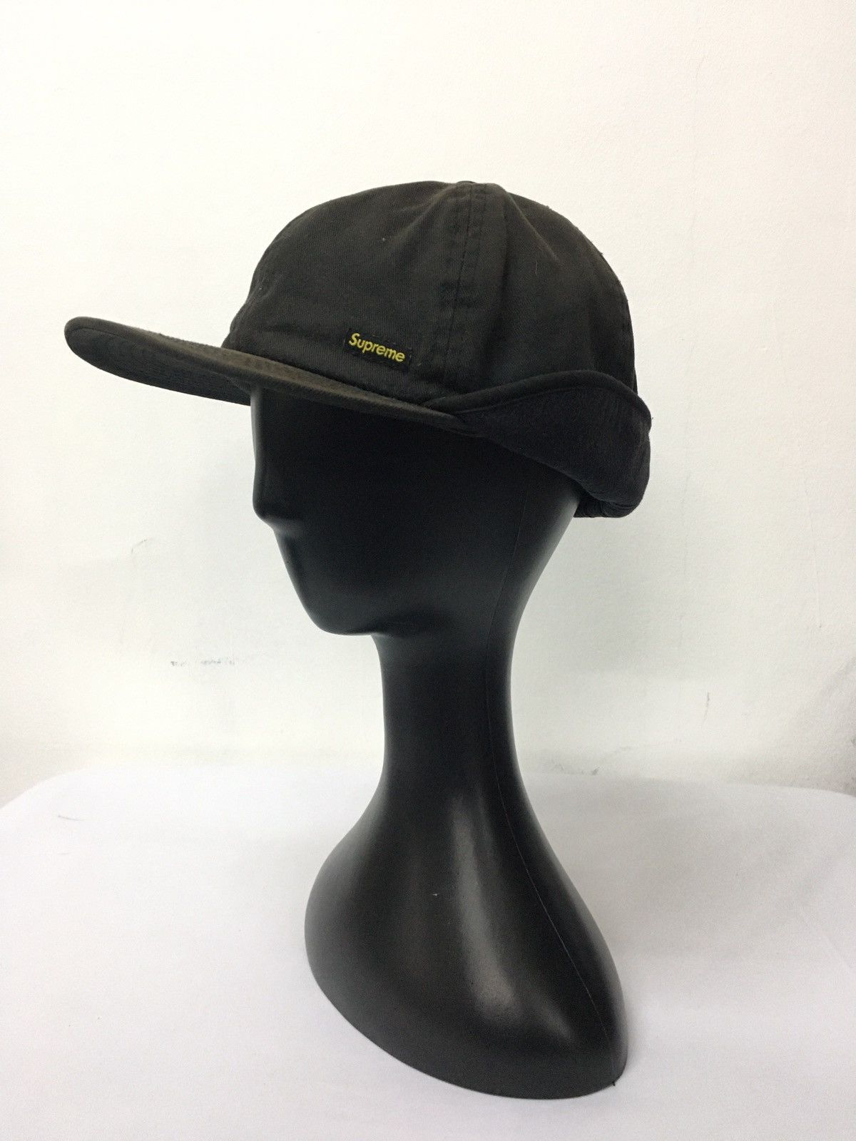 image of Sun Faded Supreme Earflat Ski Hat/cap in Black, Men's