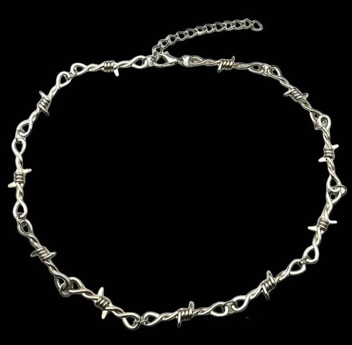 Handmade Wire Thorn Chain Necklace Size ONE SIZE - 2 Thumbnail