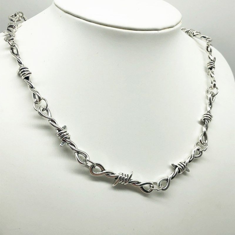 Handmade Wire Thorn Chain Necklace Size ONE SIZE - 3 Thumbnail