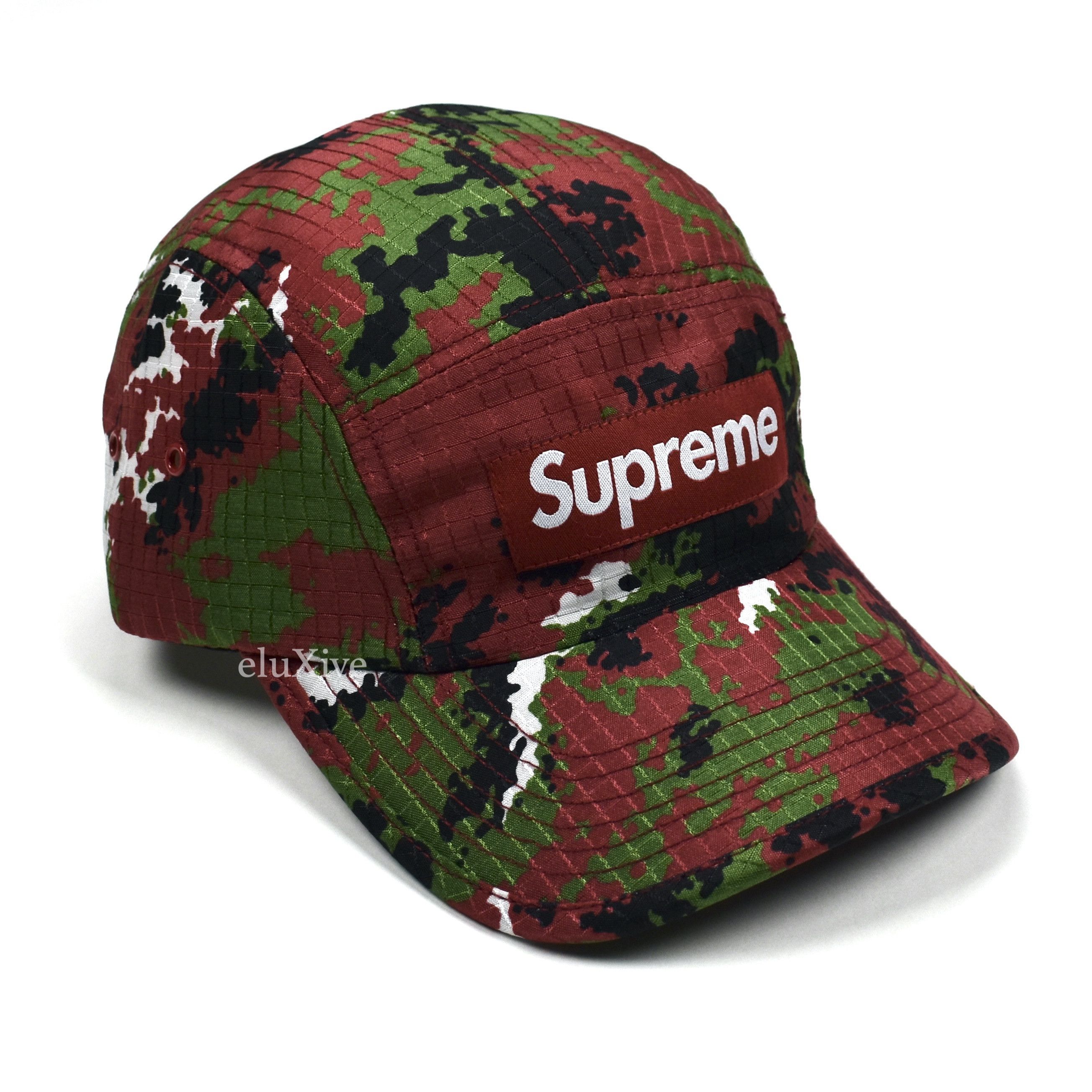 Supreme Reed Camo Camp on sale Cap New DS Tan Brownnn*New*