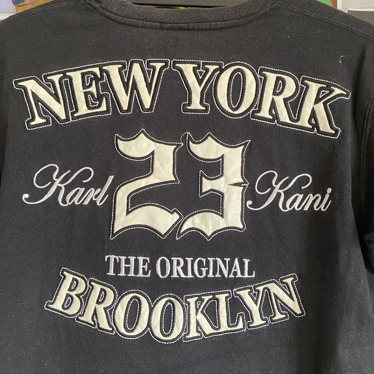 Vintage Vintage Karl Kani Spell Out Black T-Shirt Size US S / EU 44-46 / 1 - 7 Thumbnail