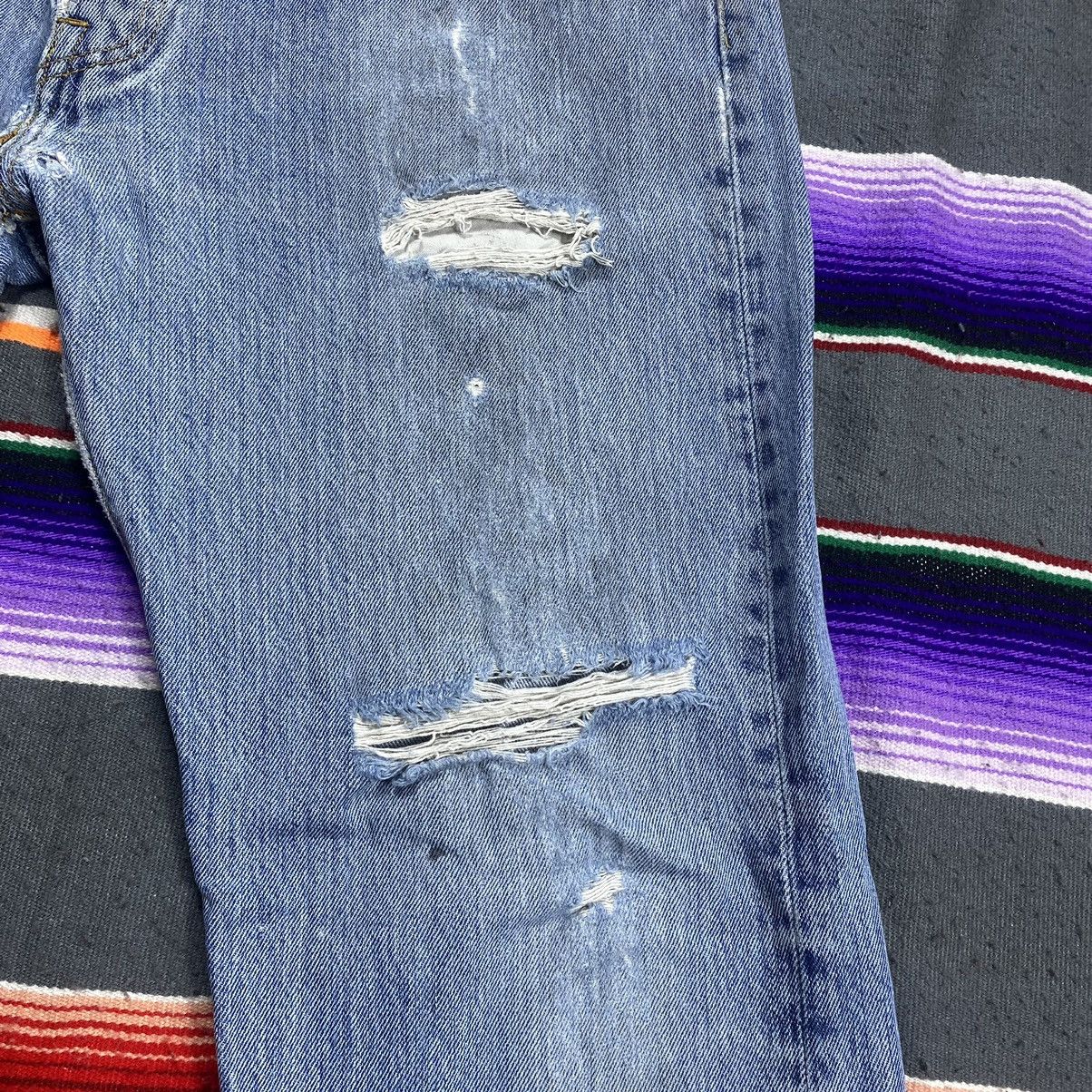 Levi's Vintage Levi’s 501 Distressed Denim 34x29 Size US 34 / EU 50 - 4 Thumbnail