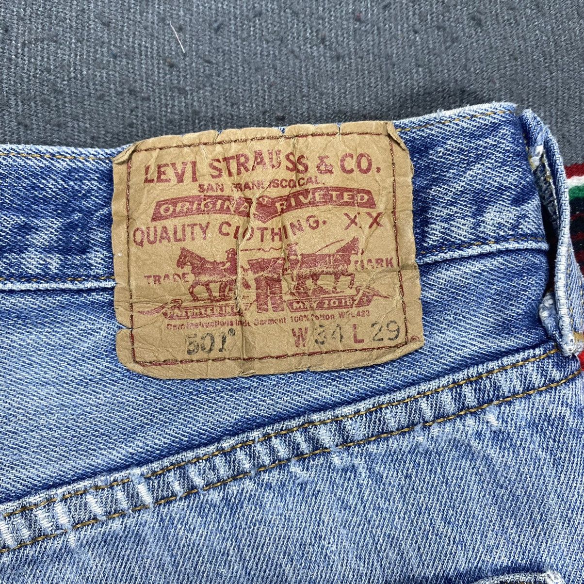 Levi's Vintage Levi’s 501 Distressed Denim 34x29 Size US 34 / EU 50 - 12 Thumbnail