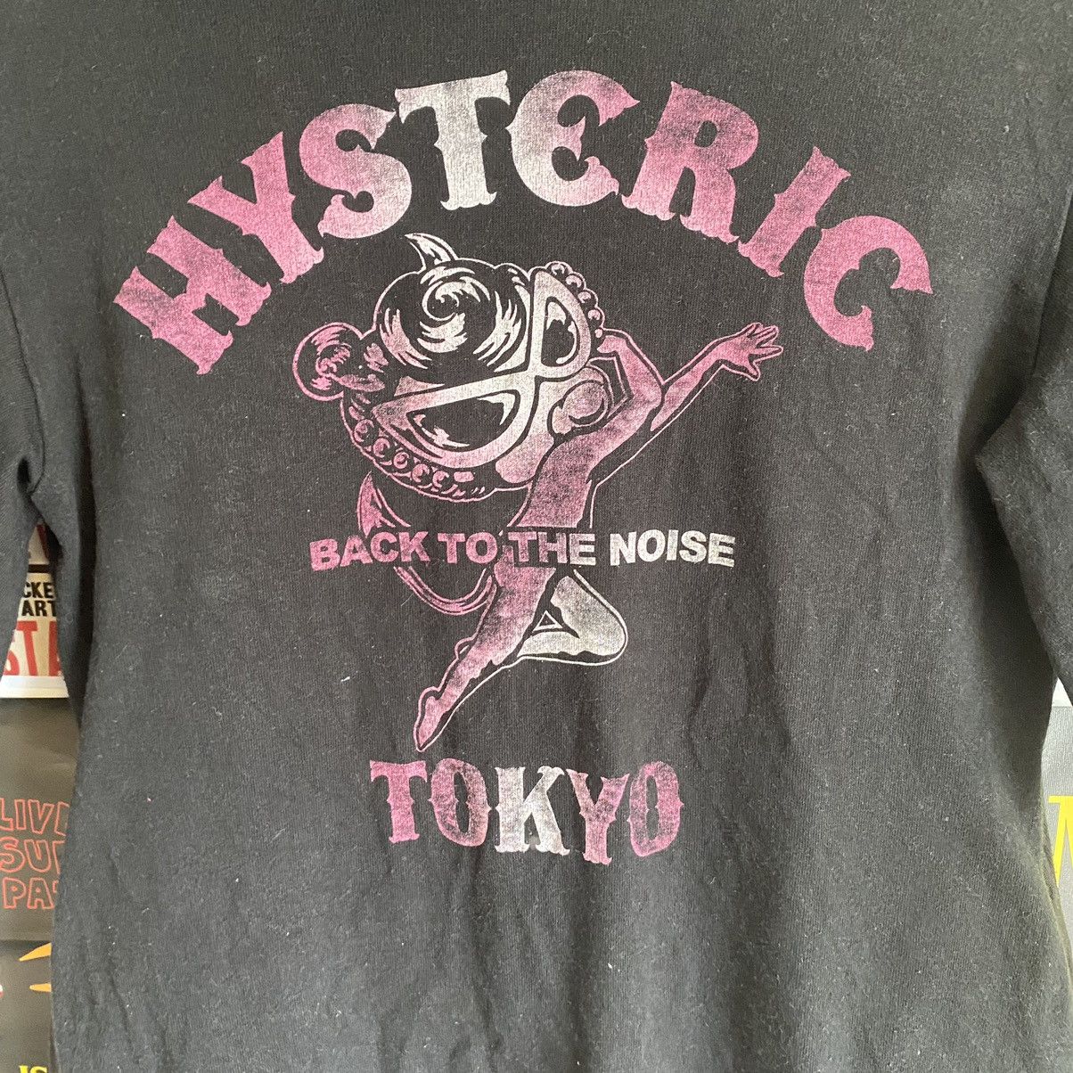 Hysteric Glamour Vintage Hysteric Glamour BackToTheNoise Short Sleeve Hoodie Size S / US 4 / IT 40 - 9 Thumbnail