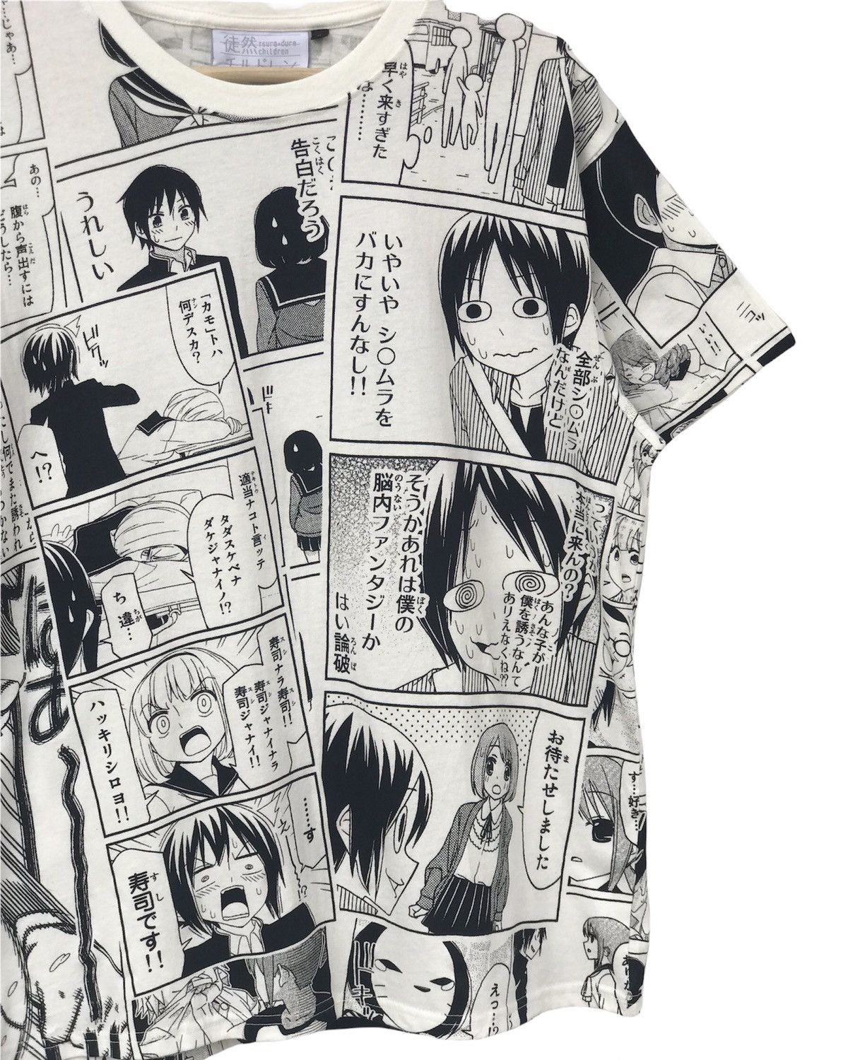 Anime × Japanese Brand Tsuredure Children Anime Comics Shirt Fullprint Size US M / EU 48-50 / 2 - 3 Thumbnail