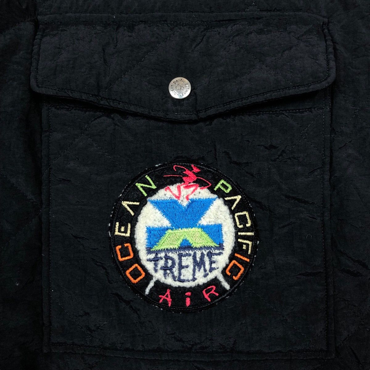 Designer Vintage Ocean Pacific Extreme Air Zipper Reversible Hoodie Size US L / EU 52-54 / 3 - 9 Thumbnail