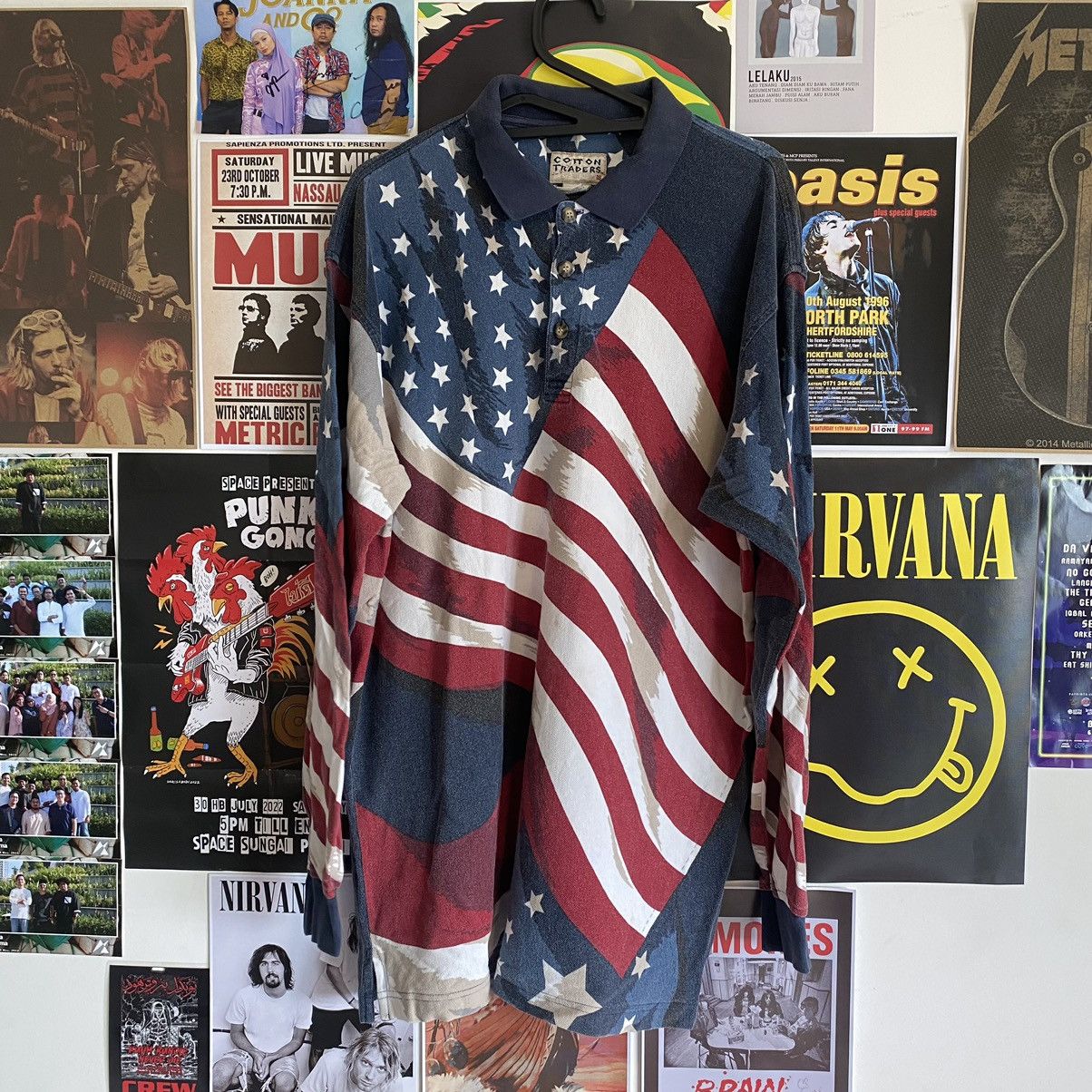 Cotton Traders Vintage Cotton Traders United State of America Flag Full Size US L / EU 52-54 / 3 - 1 Thumbnail
