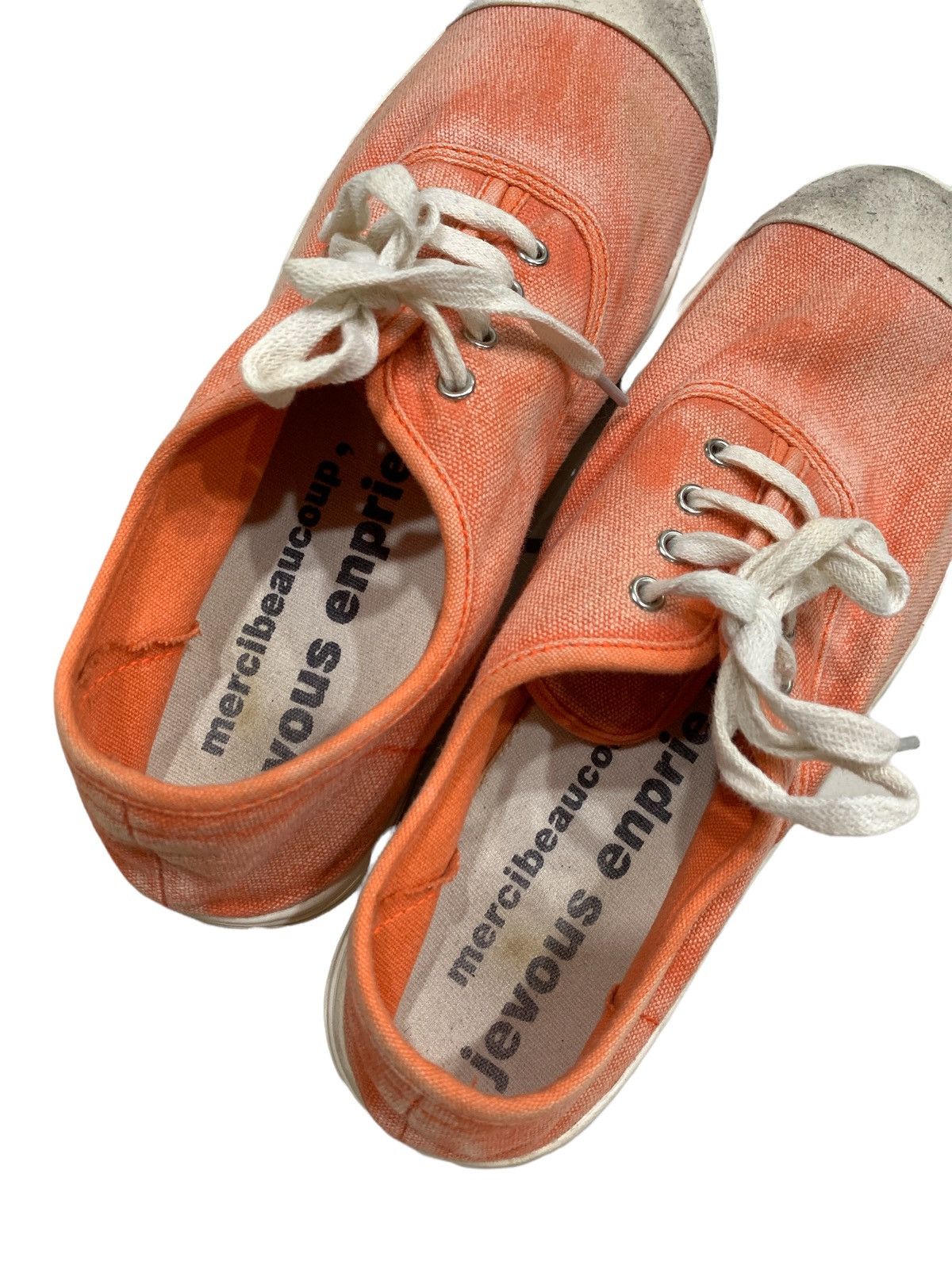 Issey Miyake × Vintage × mercibeaucoup VINTAGE MERCIBEAUCOUP ISSEY MIYAKE DISTRESSED CANVAS SHOES Size US 7 / EU 40 - 6 Thumbnail