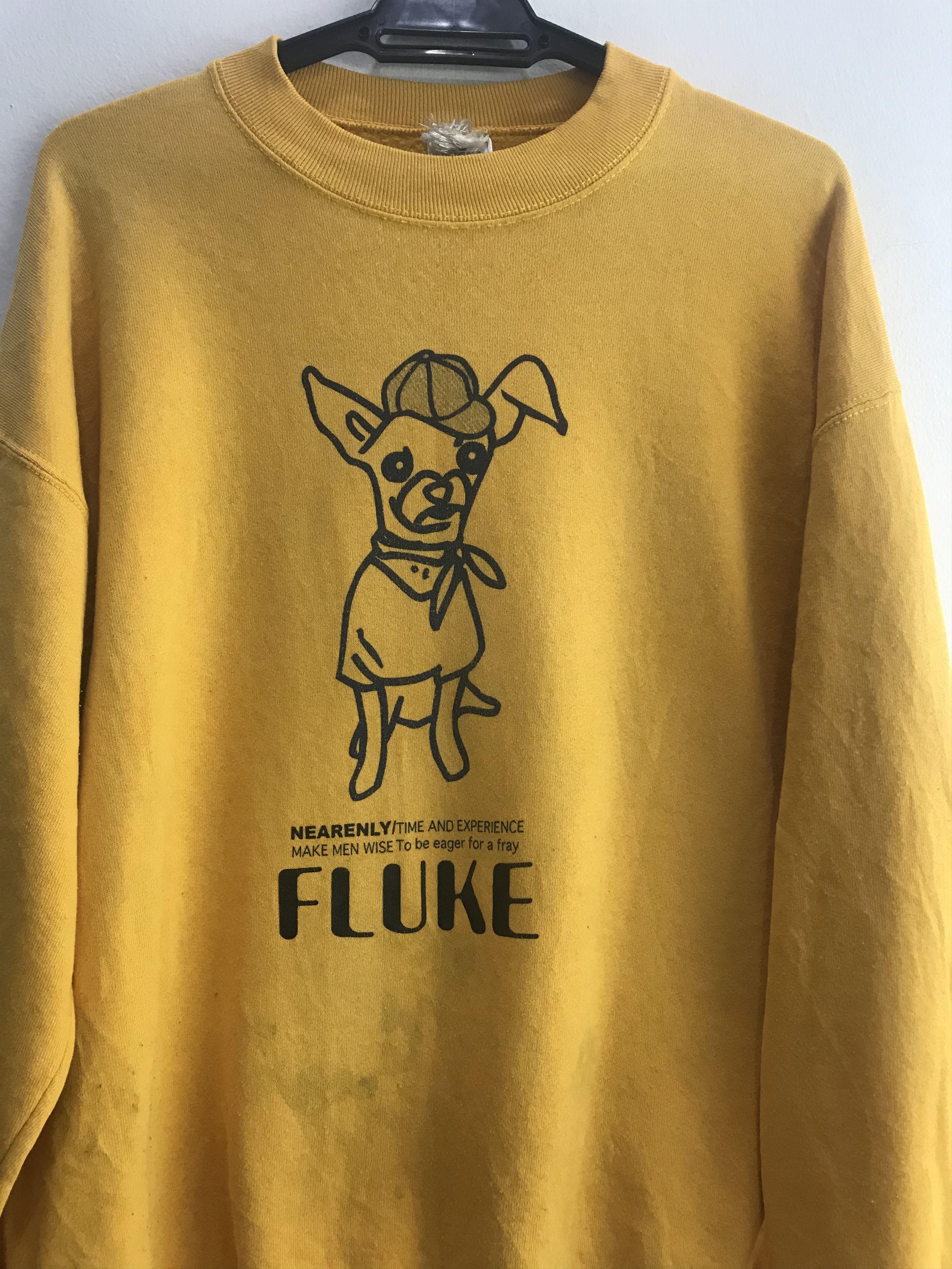 Fruit Of The Loom × Japanese Brand Vintage Fluke Sweatshirt Size US XXL / EU 58 / 5 - 4 Thumbnail