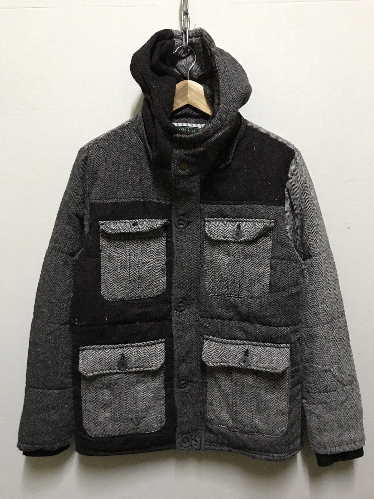Japanese Brand Hoodie Puffer Hybrid Jacket with Hoodie Size US M / EU 48-50 / 2 - 1 Thumbnail
