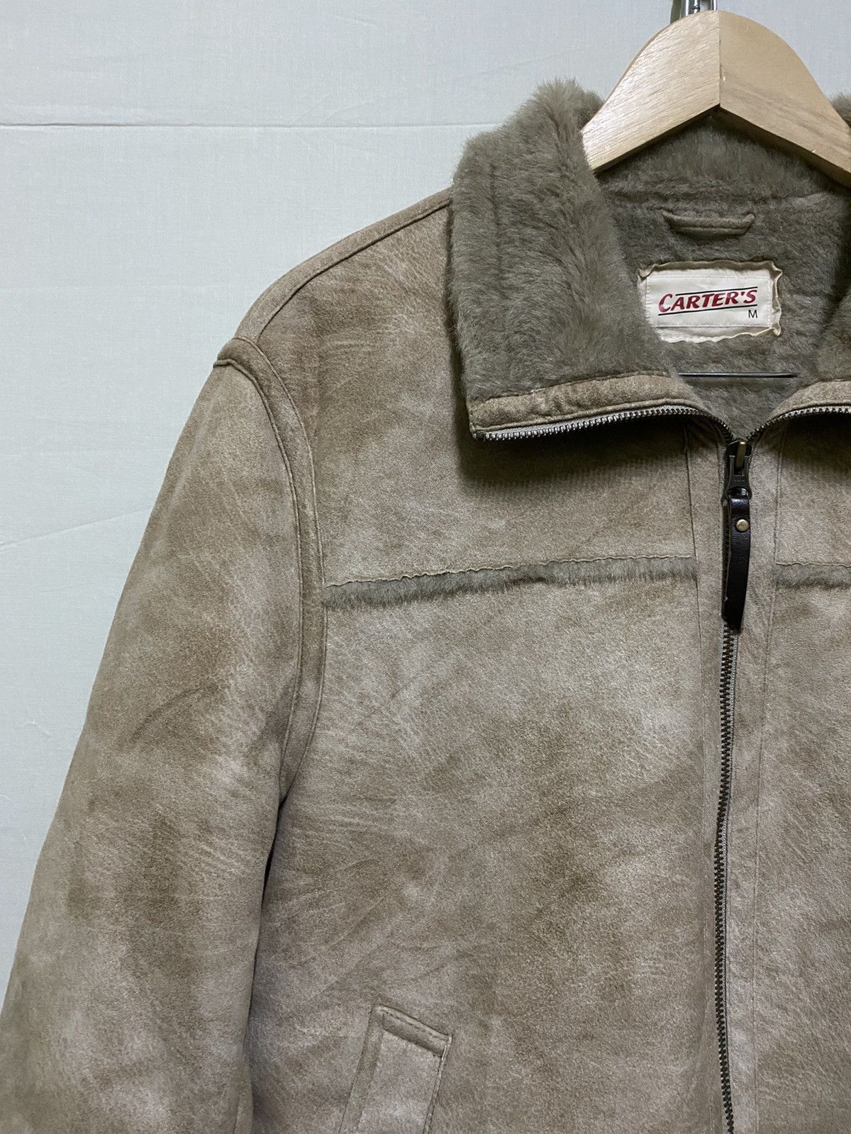 Vintage Vintage Carter's B-3 Shearling Fur Jacket Size US M / EU 48-50 / 2 - 2 Thumbnail