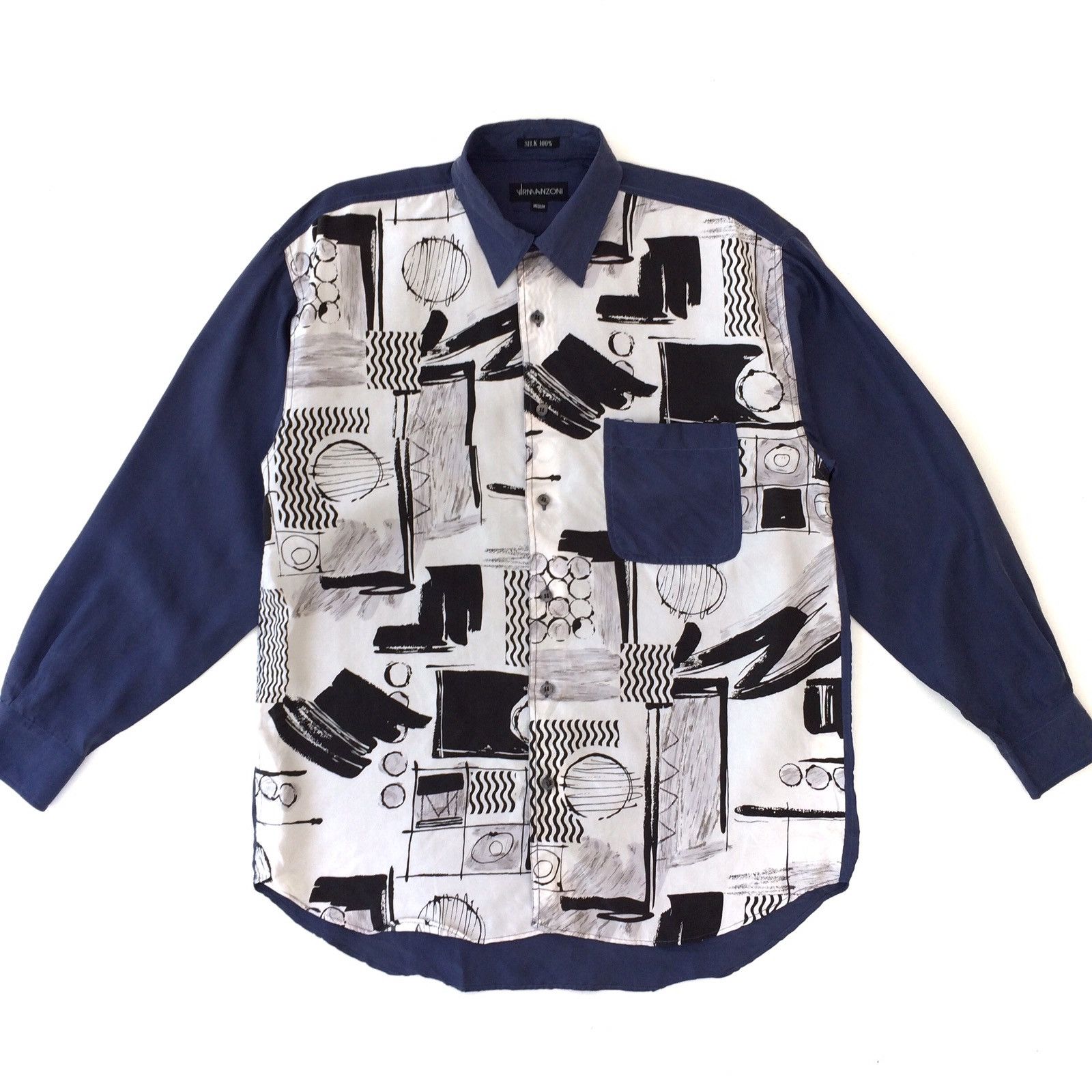 Japanese Brand Virmanzoni Japan Silk Art Design Shirt Size US M / EU 48-50 / 2 - 1 Thumbnail