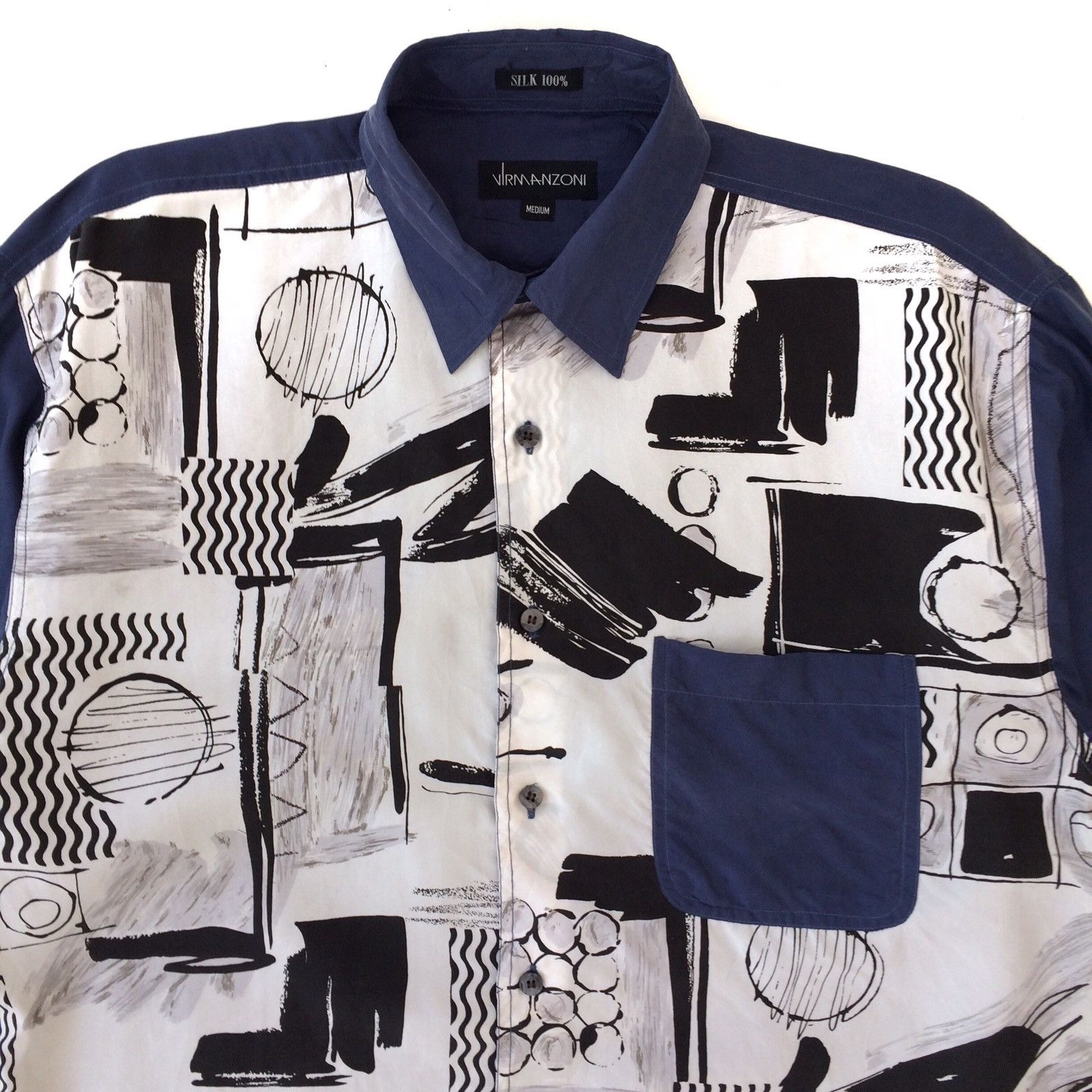 Japanese Brand Virmanzoni Japan Silk Art Design Shirt Size US M / EU 48-50 / 2 - 2 Thumbnail