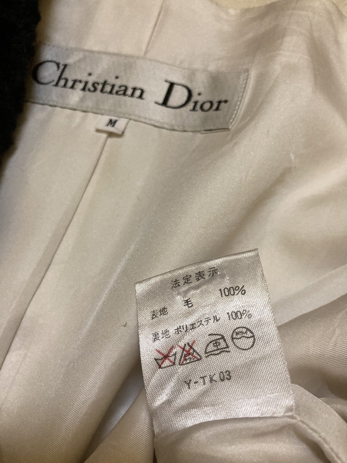 Christian Dior Monsieur × Designer Christian Dior with Fury Neck Light Jacket Size M / US 6-8 / IT 42-44 - 8 Thumbnail
