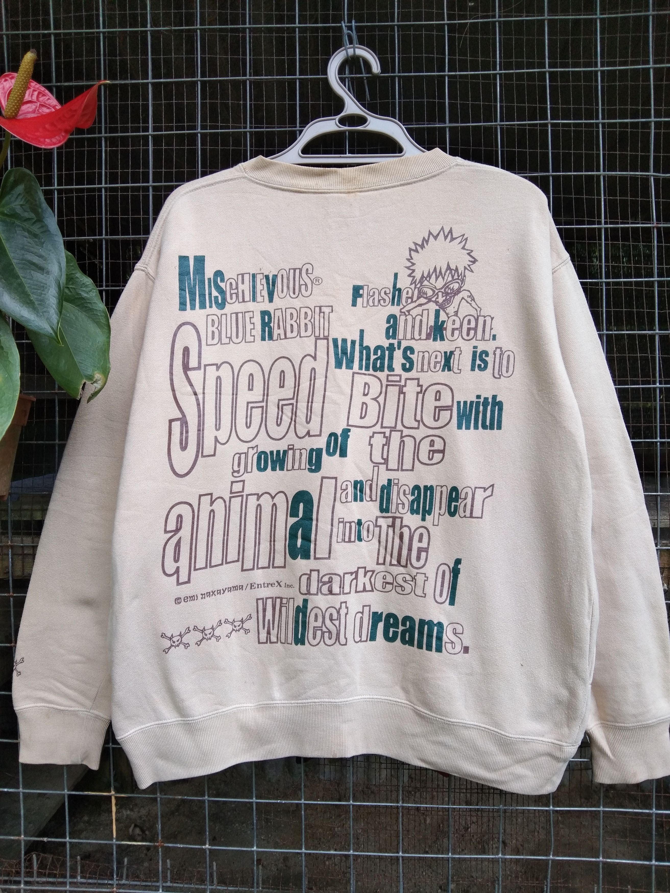 Japanese Brand × Vintage MISCHIEVOUS MEN'S PRINTED SWEATSHIRT Size US L / EU 52-54 / 3 - 9 Thumbnail