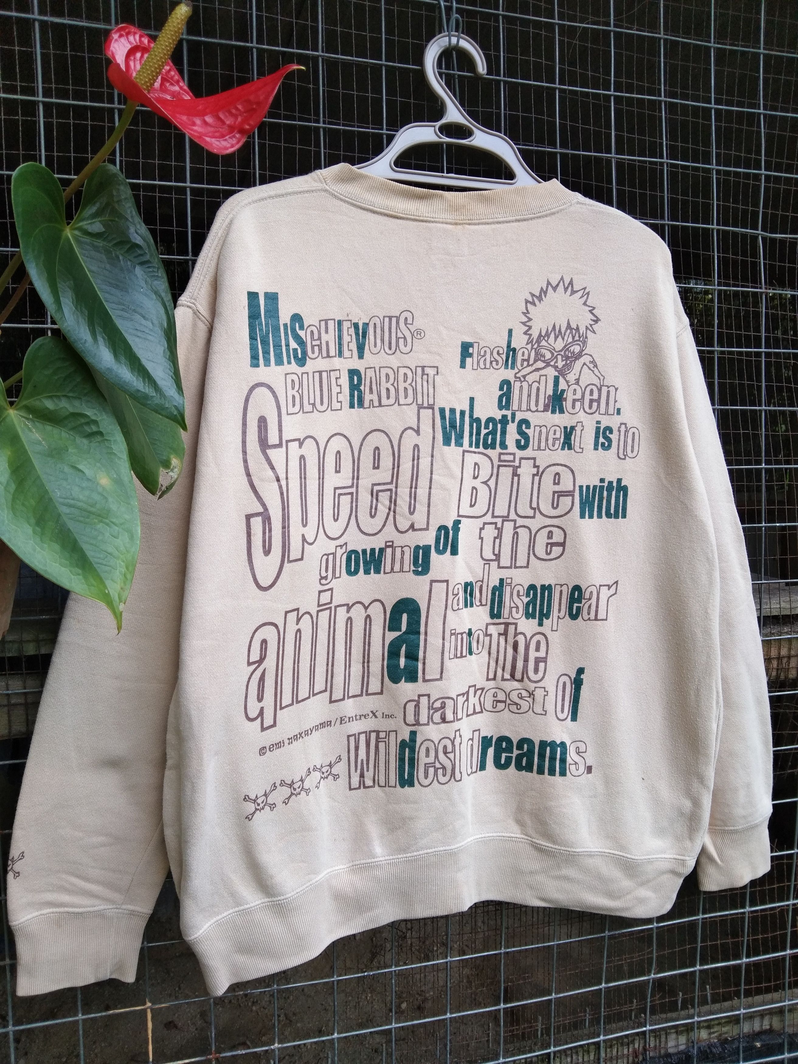 Japanese Brand × Vintage MISCHIEVOUS MEN'S PRINTED SWEATSHIRT Size US L / EU 52-54 / 3 - 8 Thumbnail