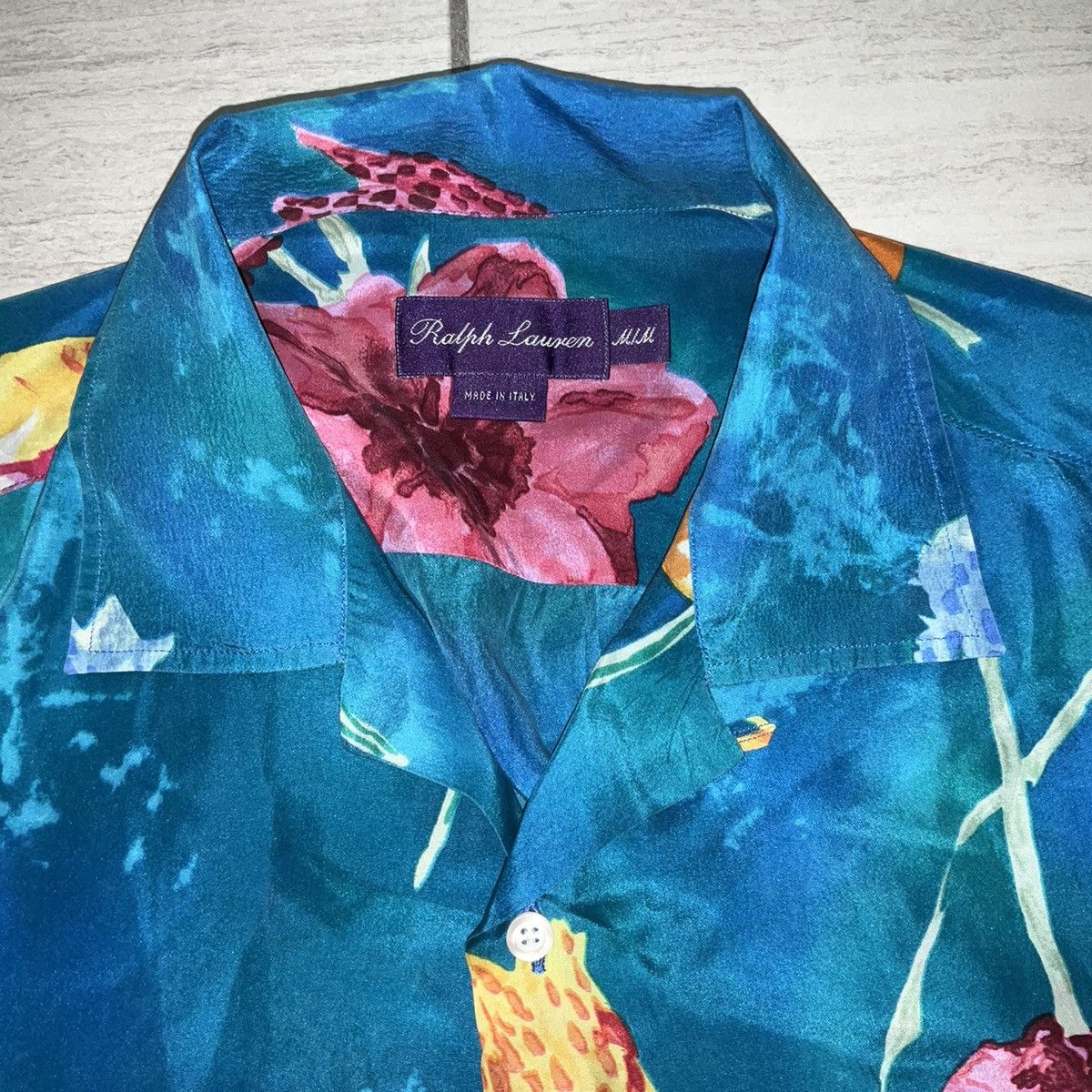 Polo Ralph Lauren × Ralph Lauren Purple Label Ralph Lauren Purple Label 100% Silk Polo Button Up Size US M / EU 48-50 / 2 - 4 Thumbnail