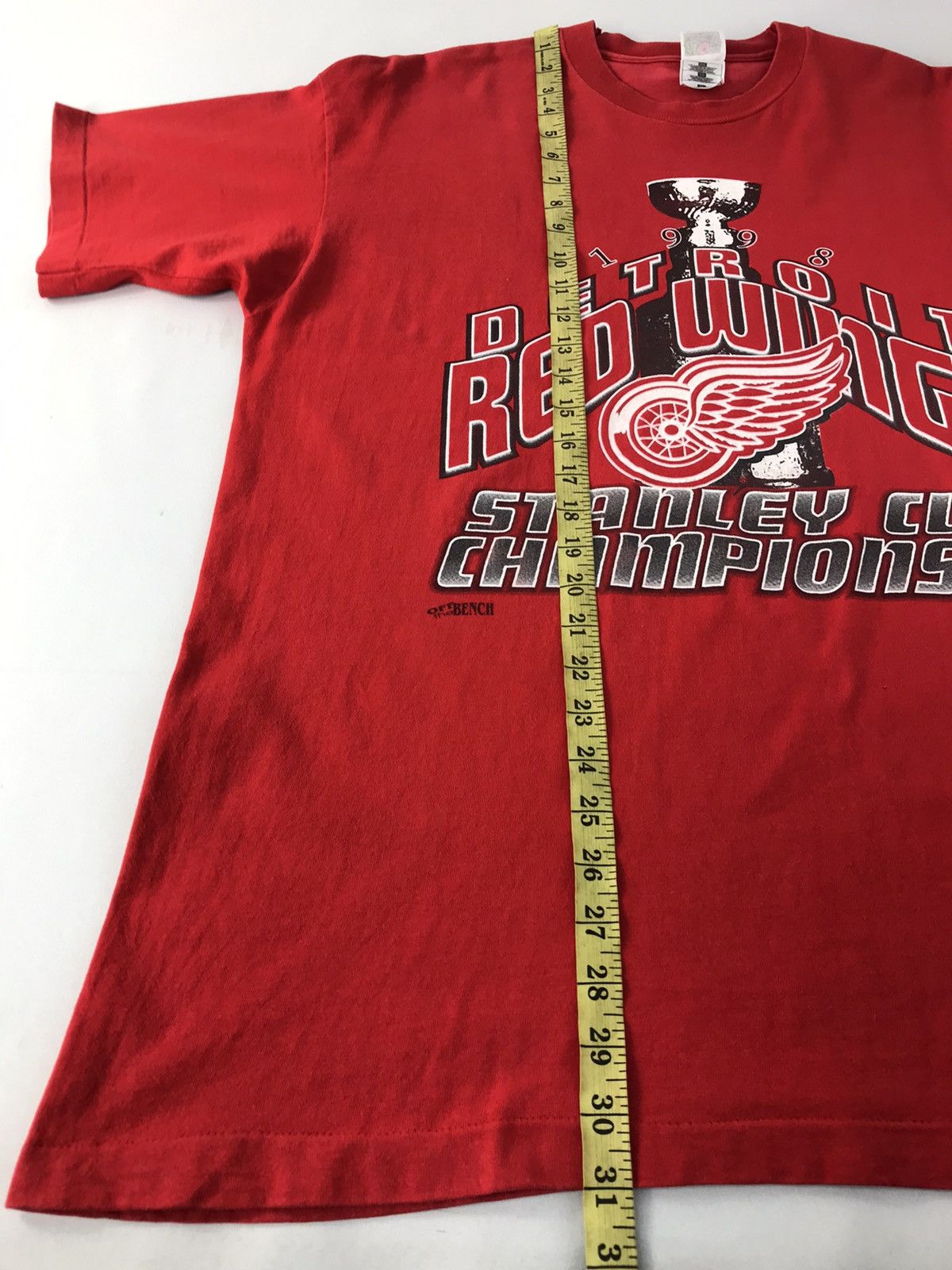 Fruit Of The Loom × Red Wing × Vintage Vintage 1998 Detroit Red Wings Stanley Cup Champions Tee Size US XL / EU 56 / 4 - 9 Thumbnail