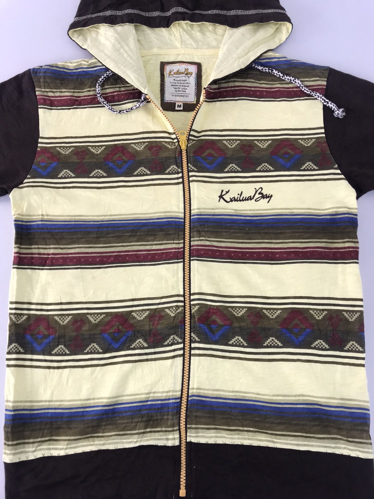 Grailed Kailua Bay Maui Hawaii Hoodies Zipper Striped Block Size M / US 6-8 / IT 42-44 - 3 Thumbnail