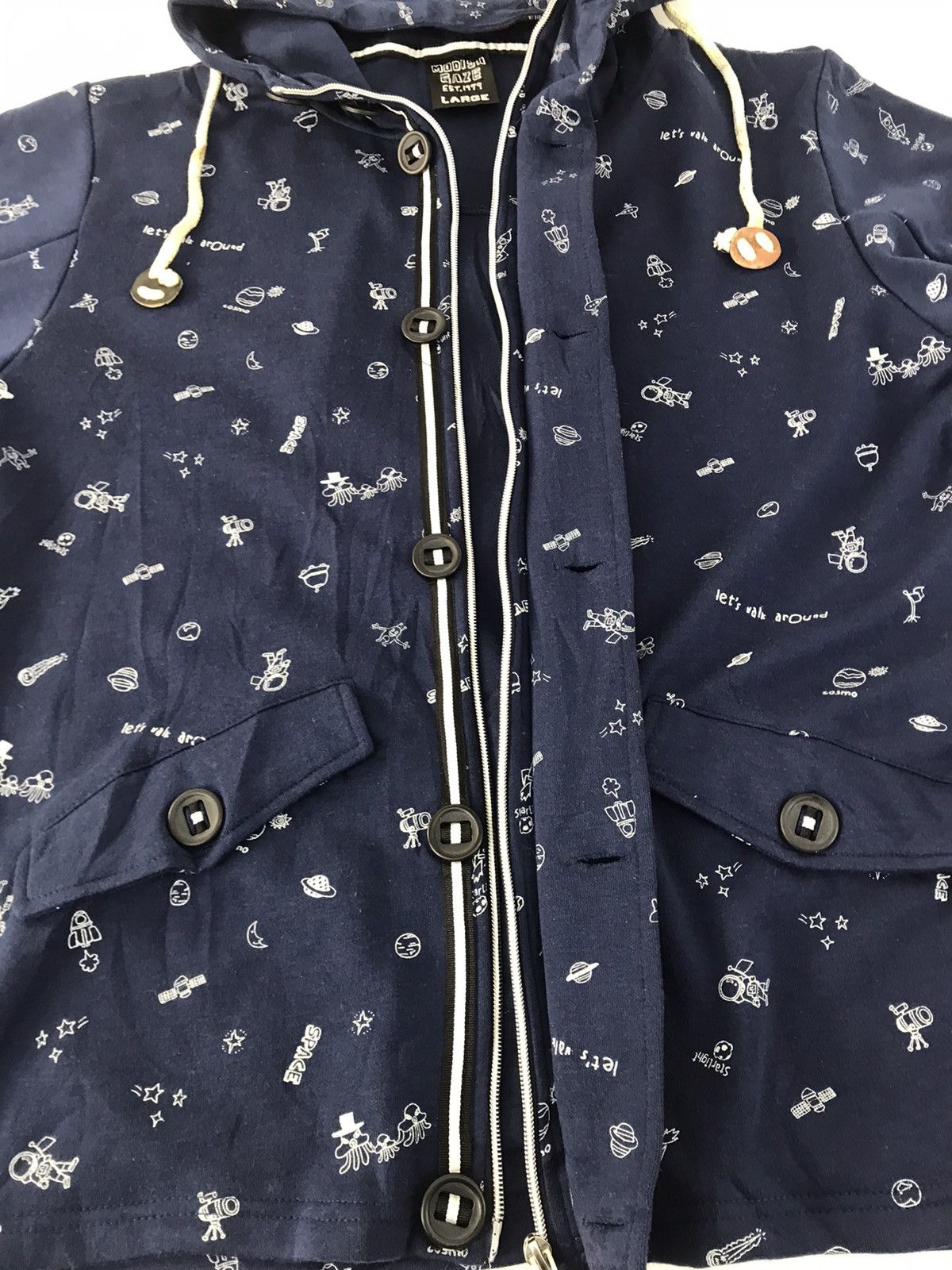 Grailed Modish Gaze Hoodie Zip Up Button Style Jacket Size US M / EU 48-50 / 2 - 4 Thumbnail