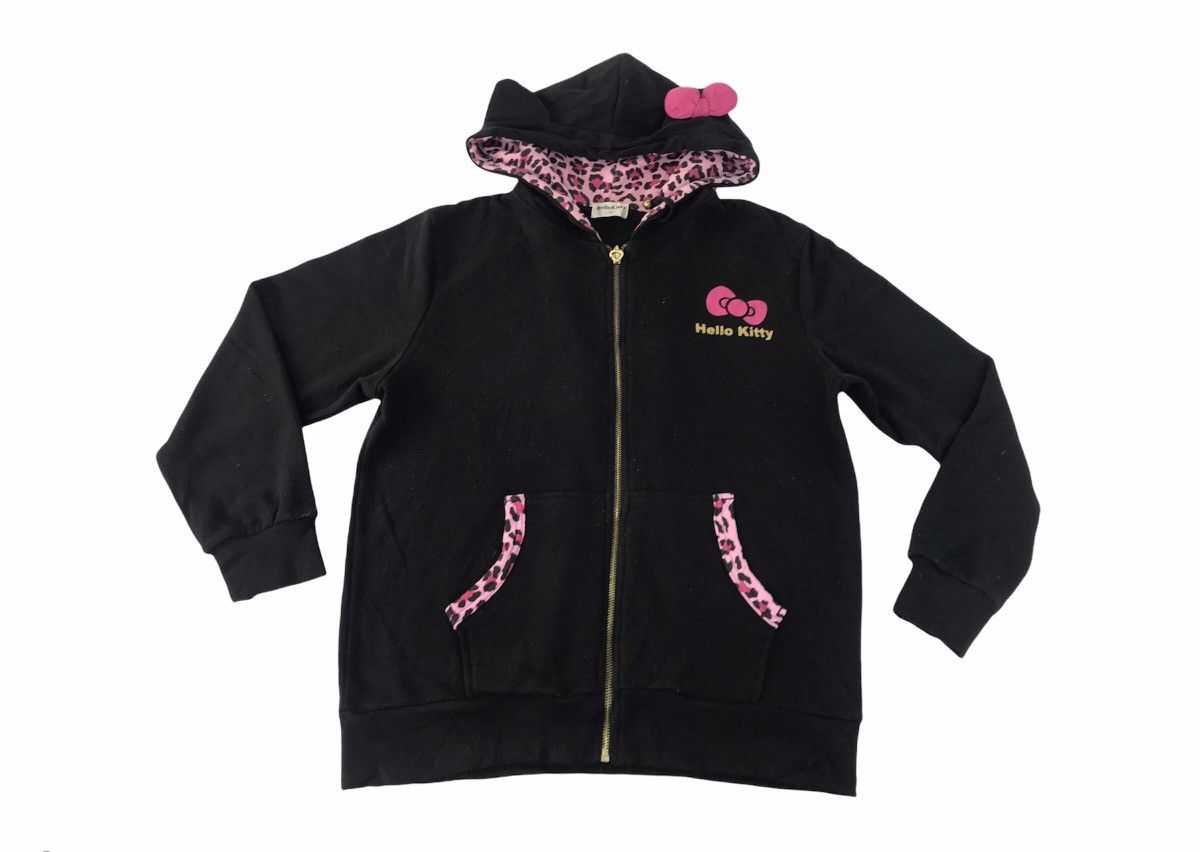Grailed × Movie × Streetwear Hello Kitty Hoodie Zip Up Big Logo Cheetah ...