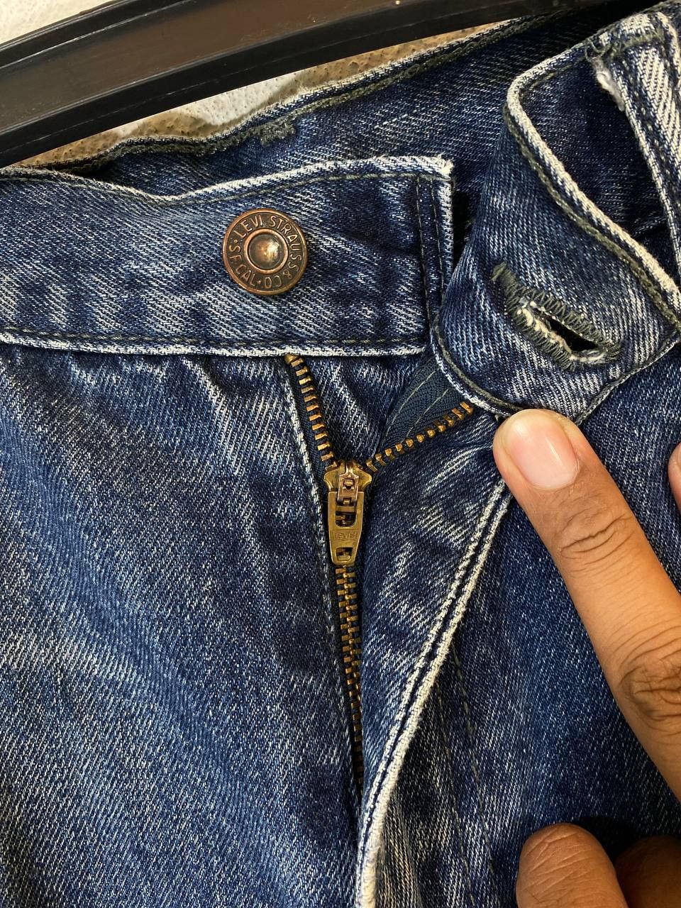 Levi's levis 514 distressed rework denim nice design Size US 42 / EU 58 - 11 Thumbnail