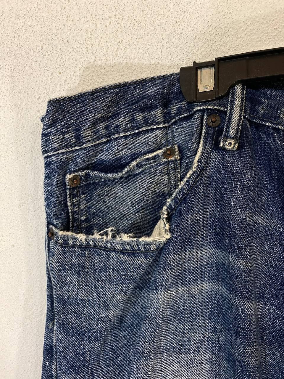 Levi's levis 514 distressed rework denim nice design Size US 42 / EU 58 - 10 Thumbnail