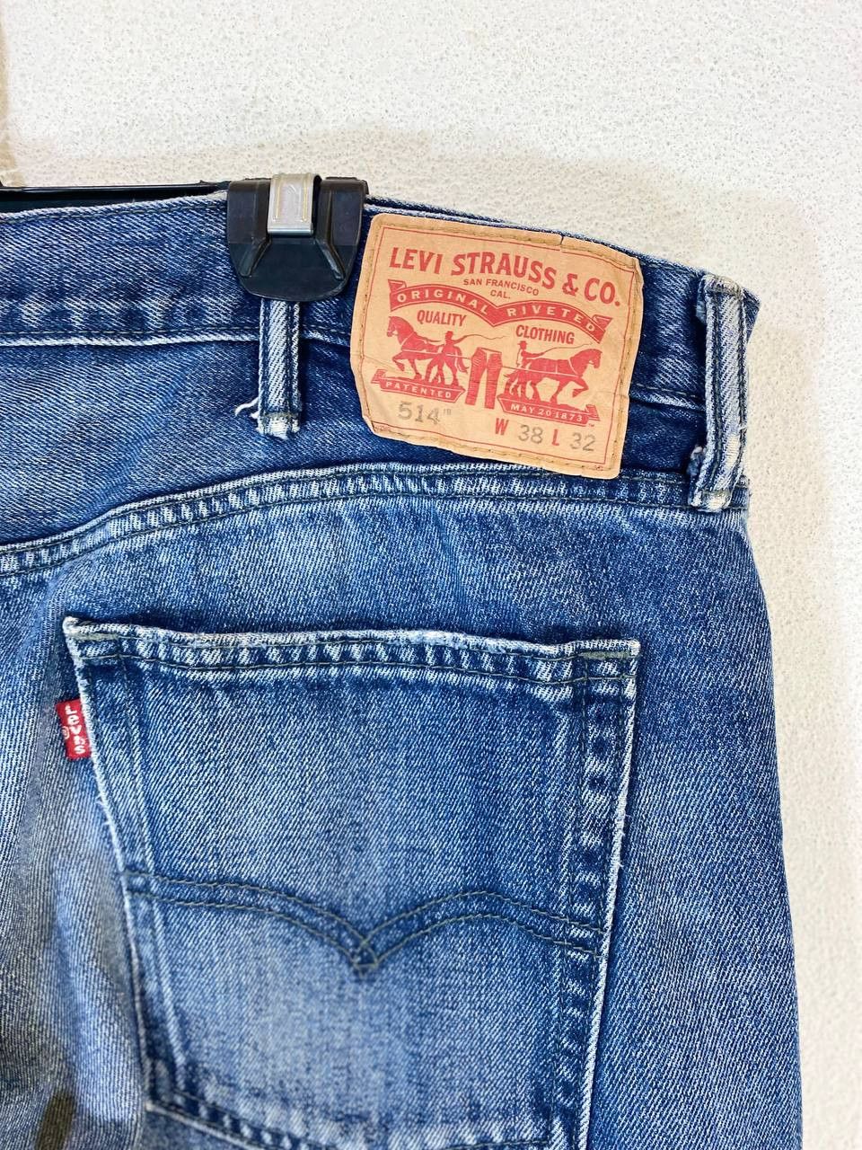 Levi's levis 514 distressed rework denim nice design Size US 42 / EU 58 - 4 Thumbnail